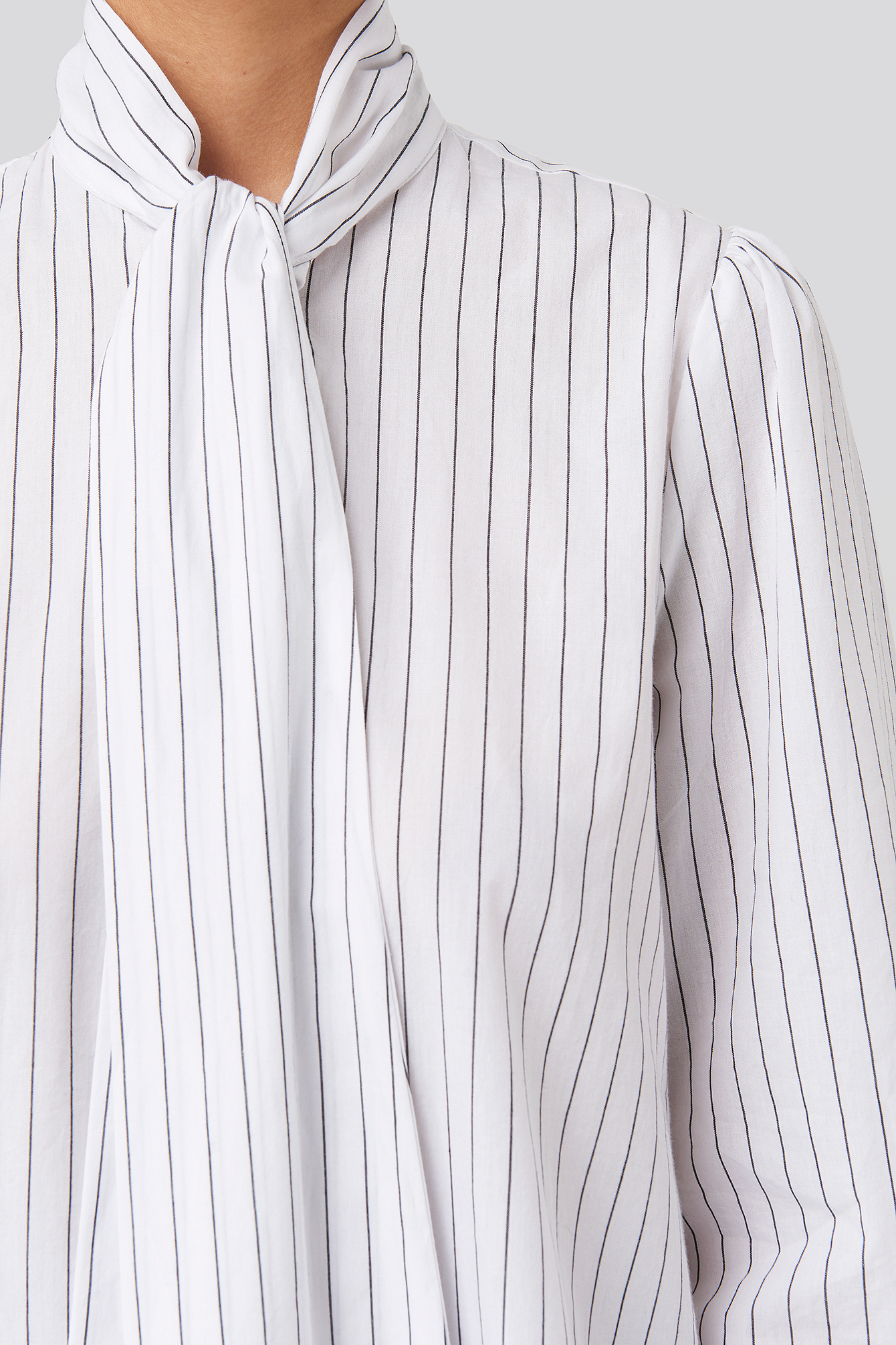 white tie knot shirt