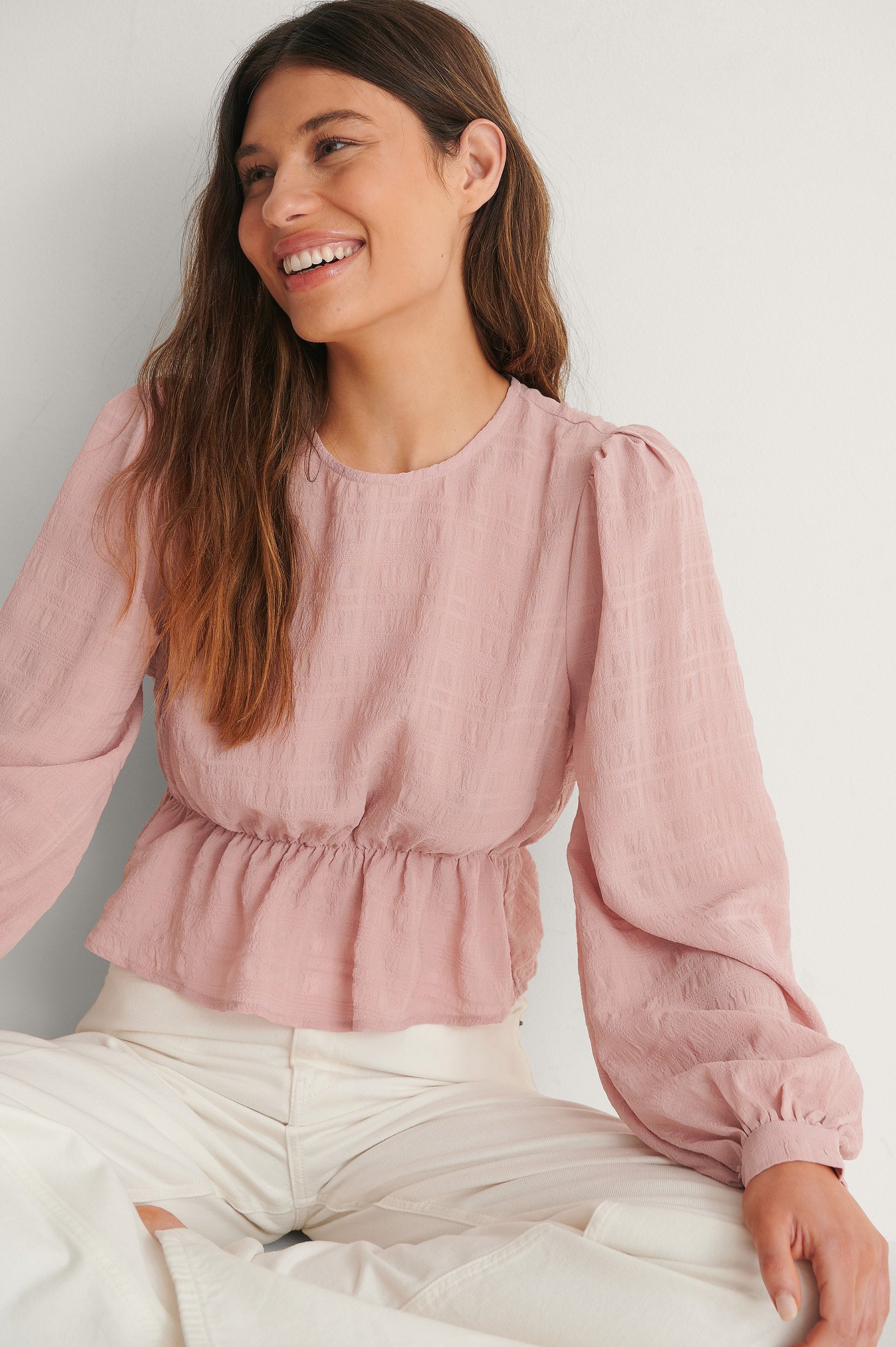 Dusty Pink Structured Blouse