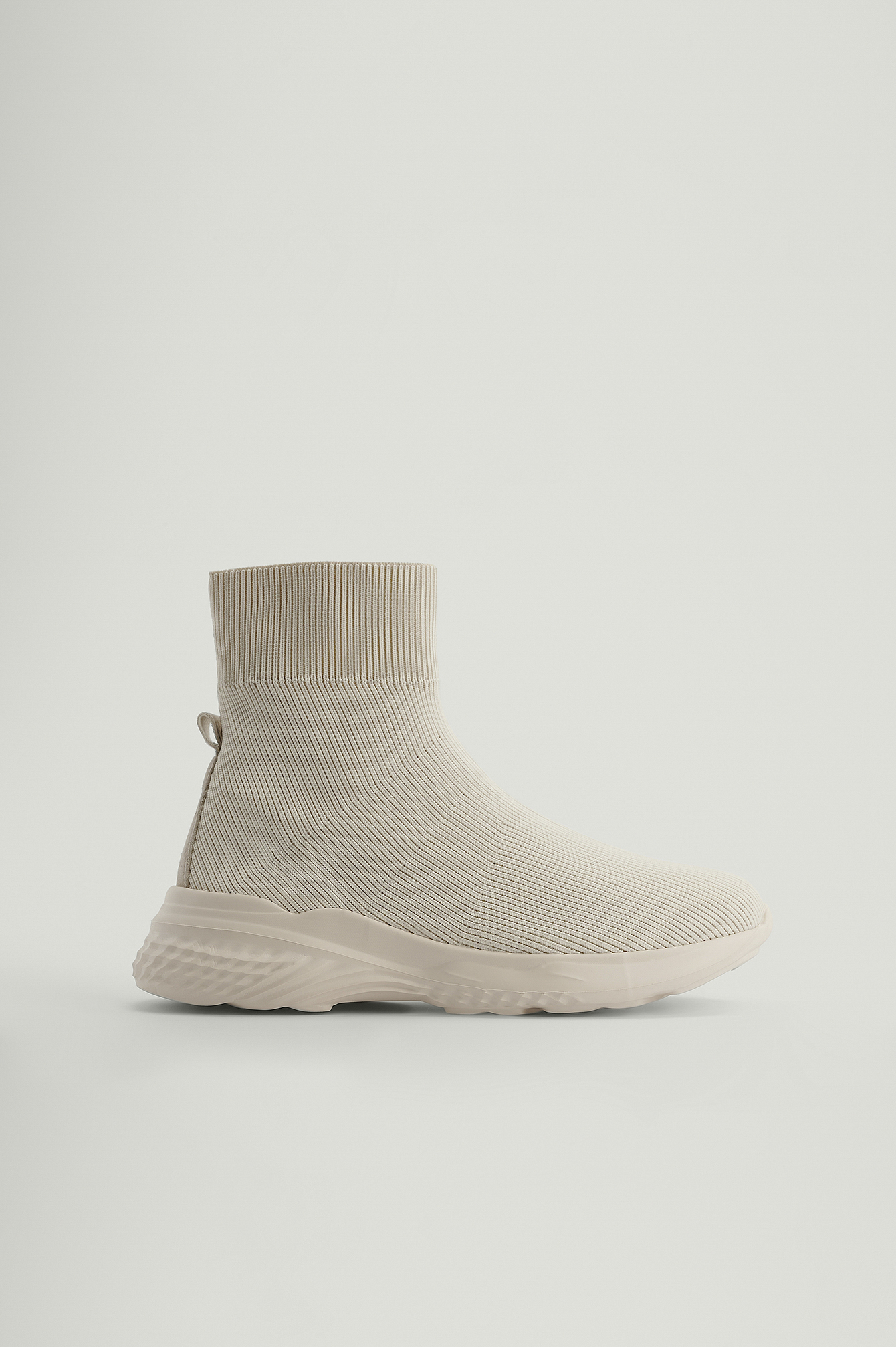 NA-KD Shoes Structured Sock Trainers - Offwhite