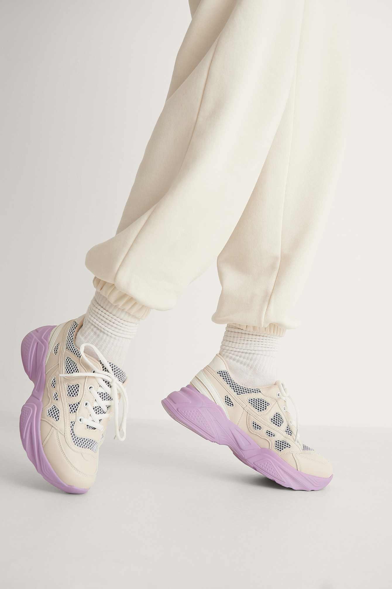 Lilac Structured Upper Sneakers Lilac Structured Upper Sneakers