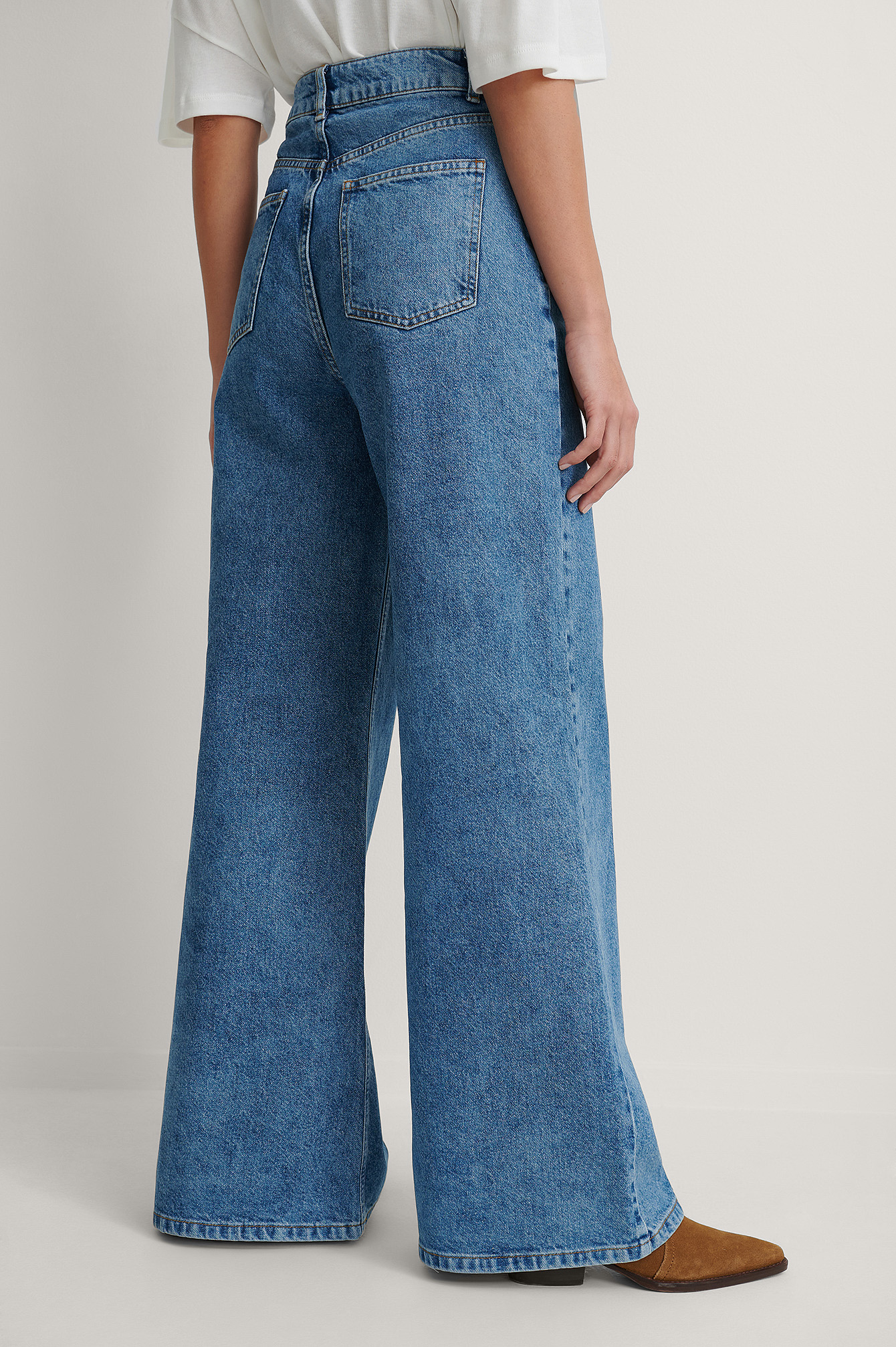 Recycled Super Wide Leg Jeans Blue | na 