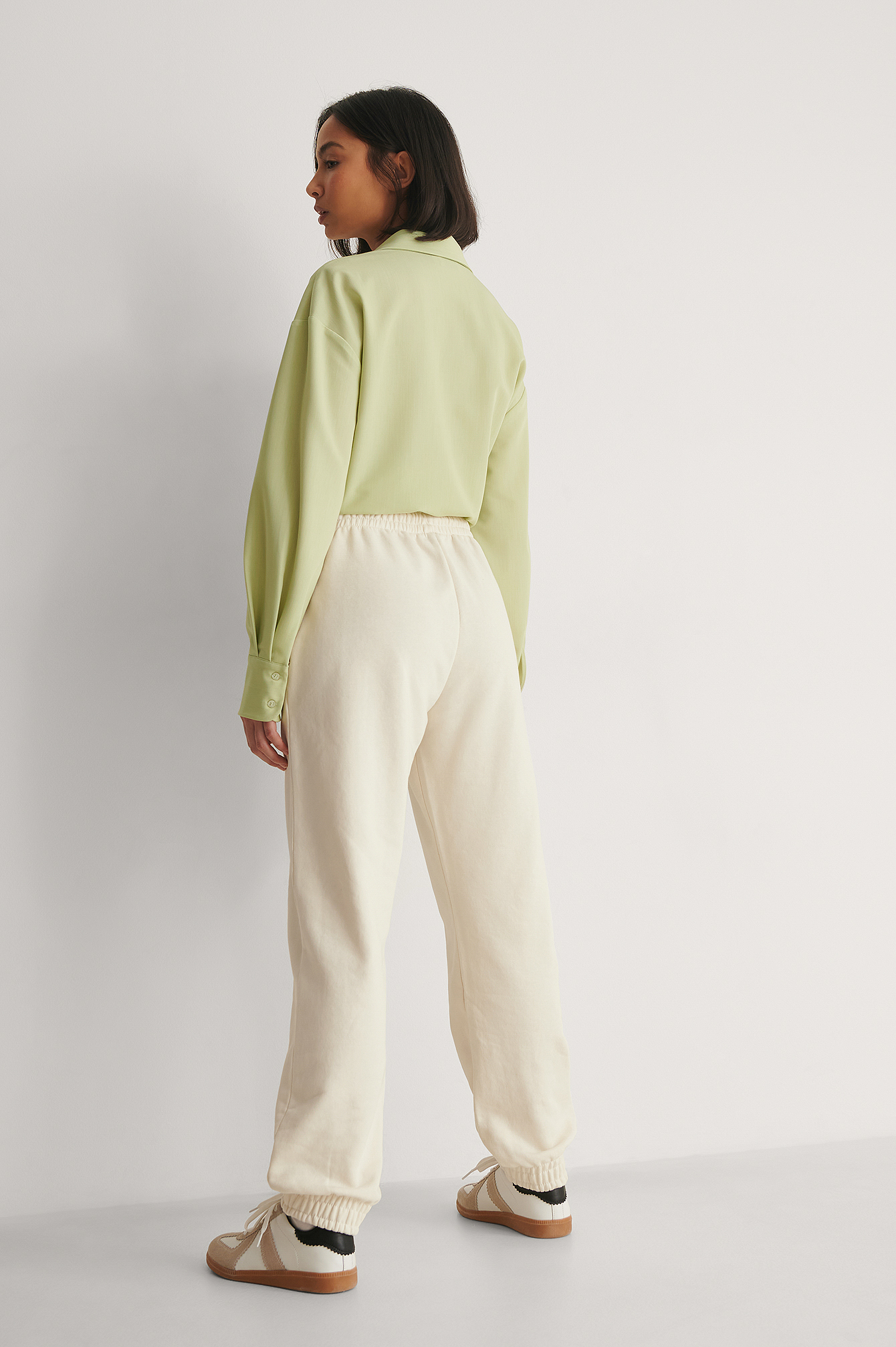Organic Sweatpants Offwhite | na-kd.com