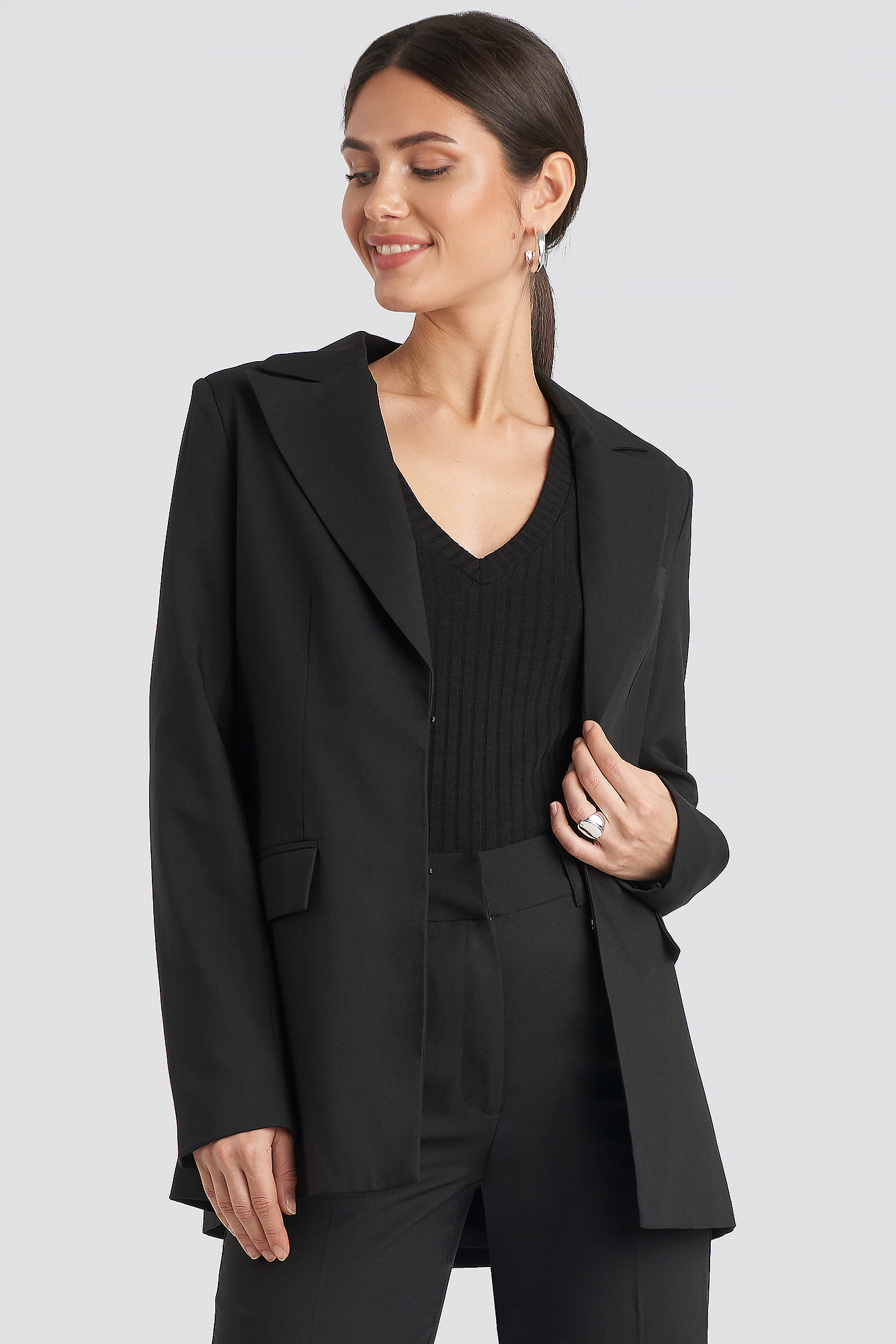 Tailored Suit Blazer Black