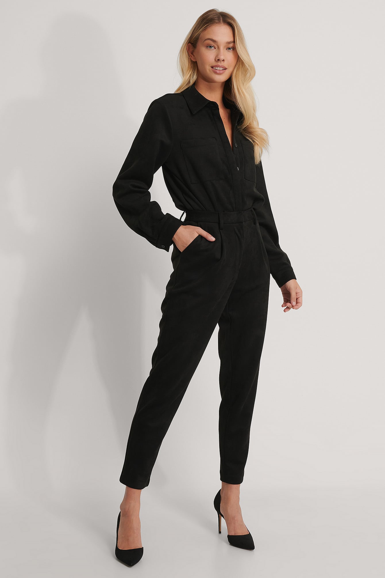 Black Suede Pants