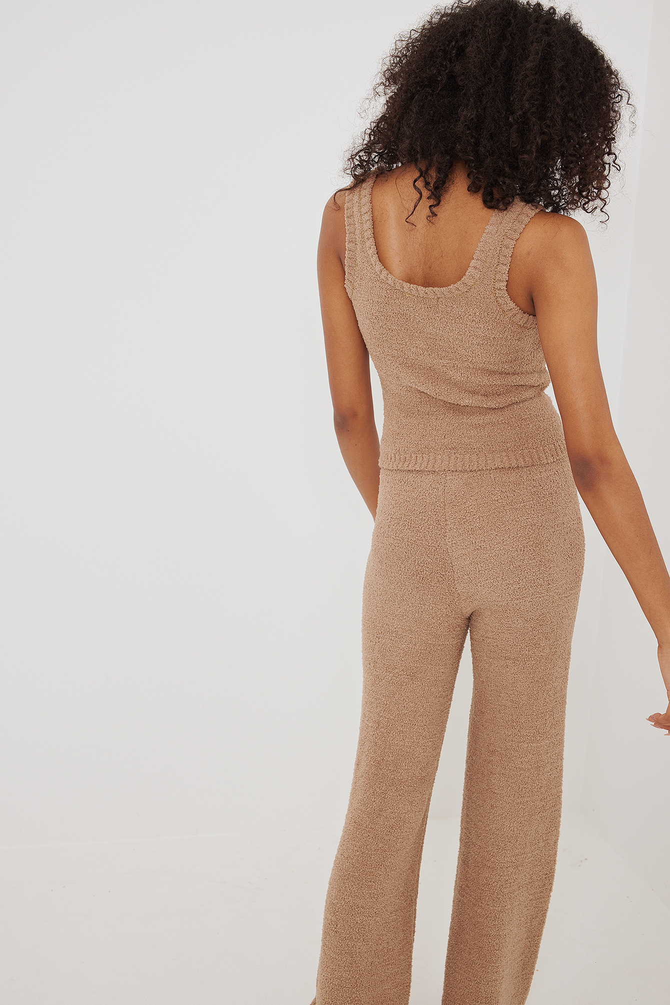 Teddy Loungewear Pants Beige