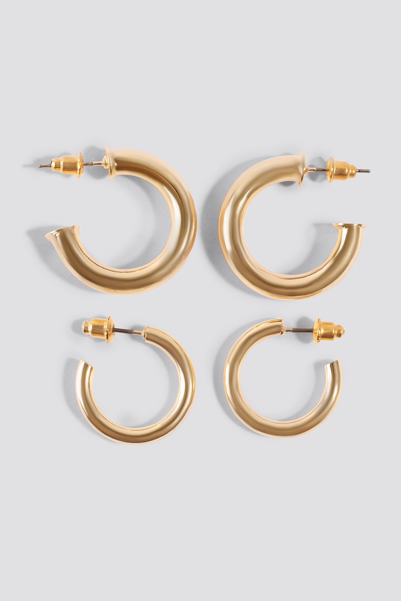 Thick Mini Hoop (Double Pack) Gold