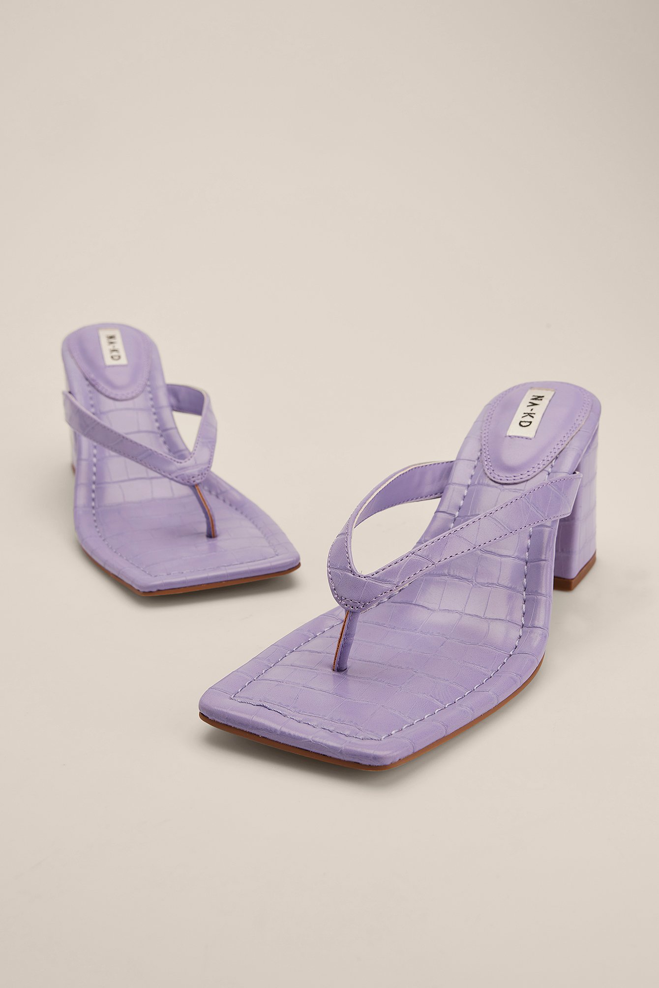 NA-KD Shoes Cuñas con tiras finas - Purple