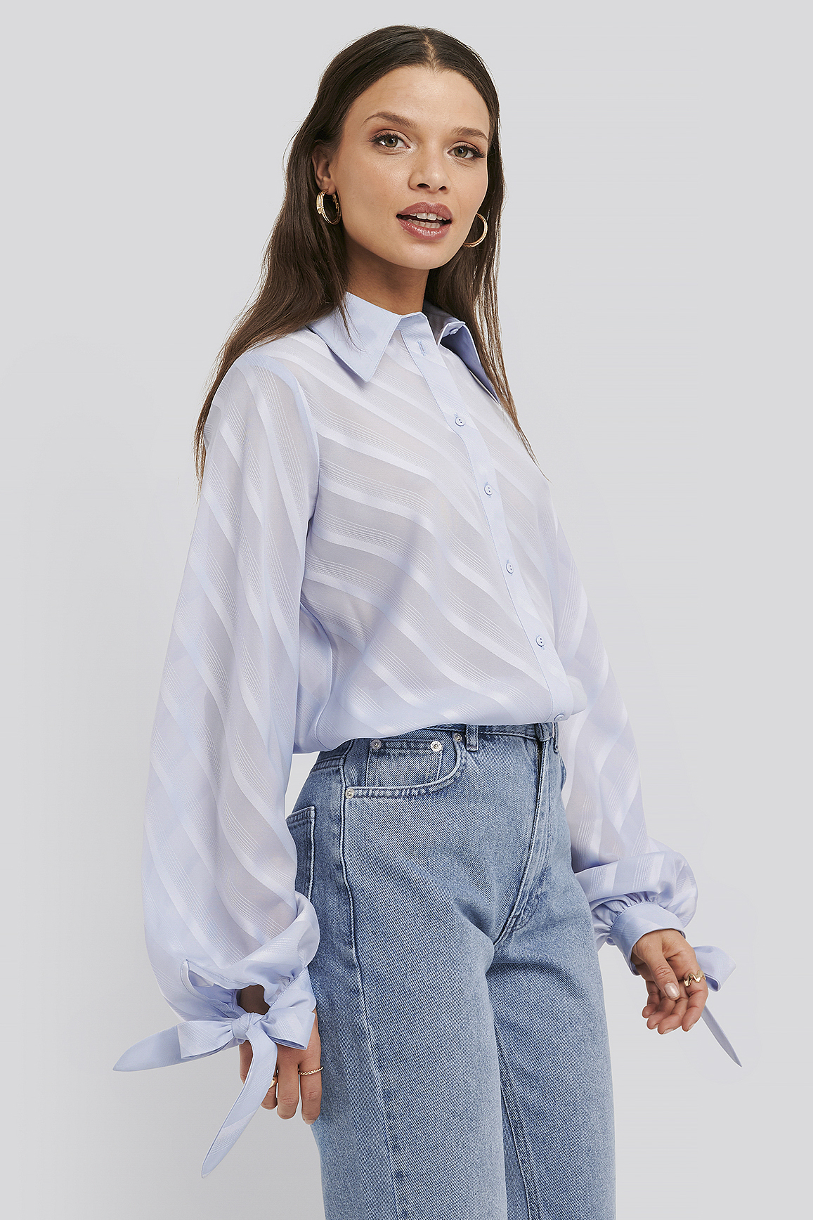 Tie cuff shirt Clearance