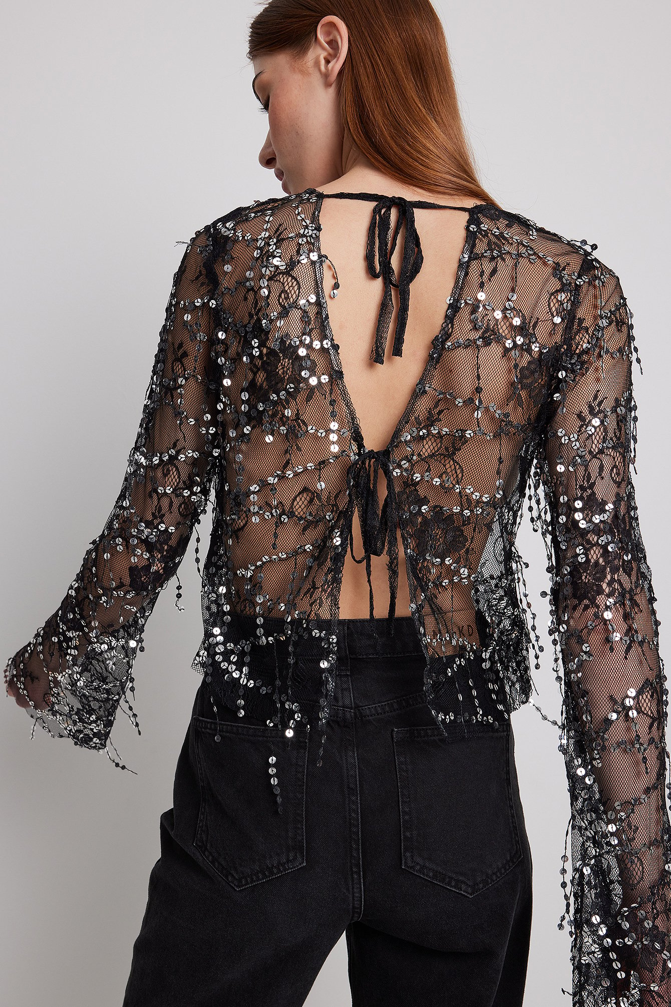 Mode Blouses Slip-over blouses Heine Slip-over blouse wit-zwart volledige print casual uitstraling 
