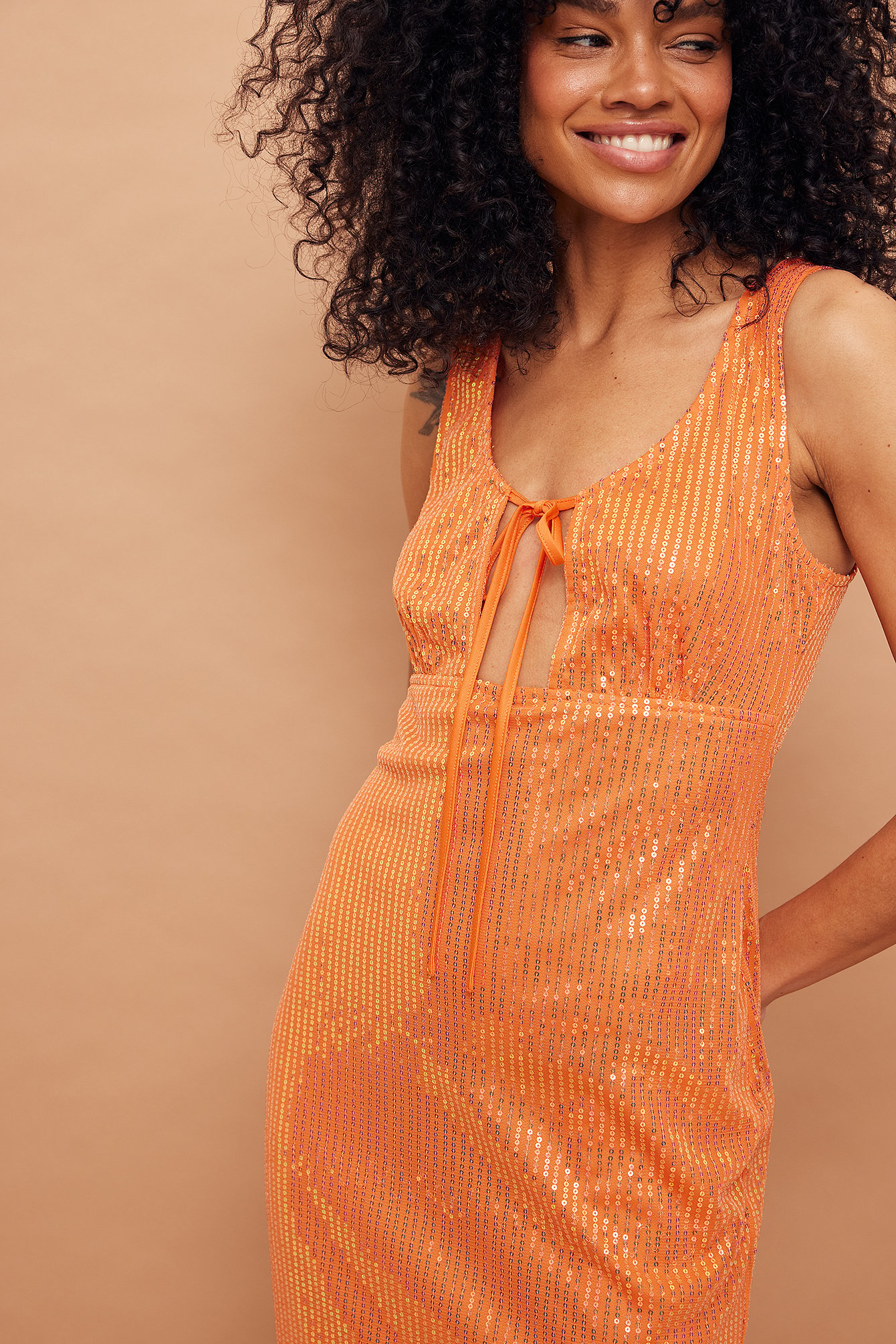 Womens Orange Summer Maxi Dresses | na-kd.com