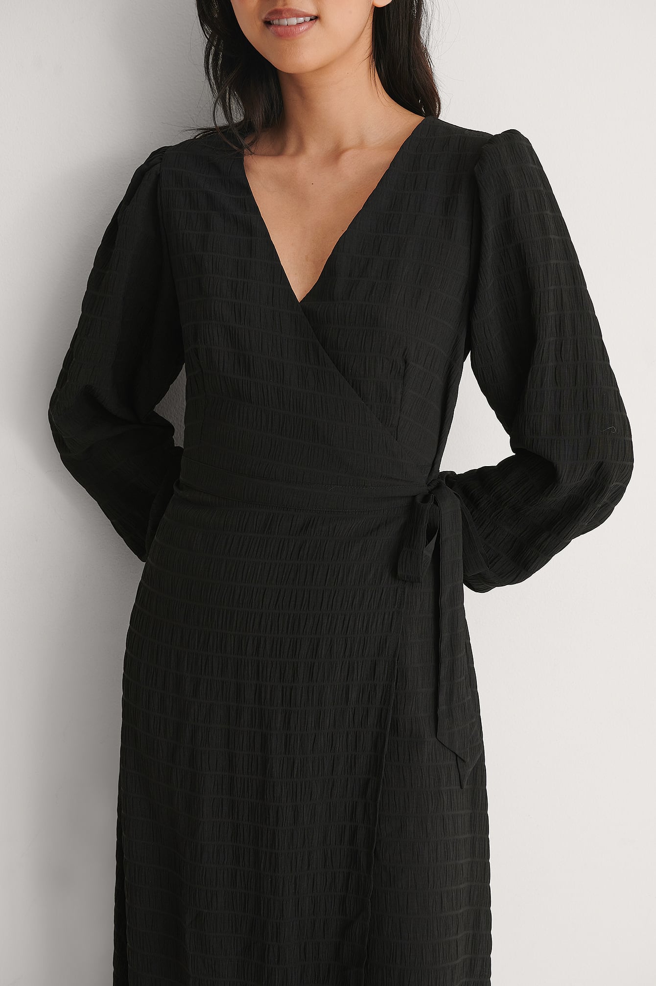 Boho V-Neck Wrap Mini Dress