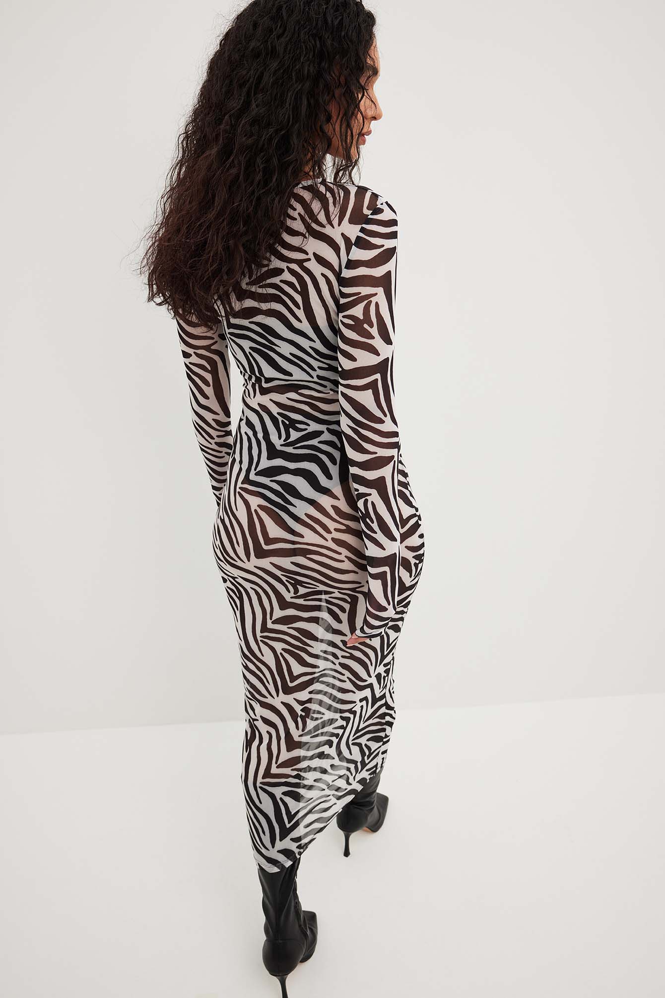 Party mesh mididress