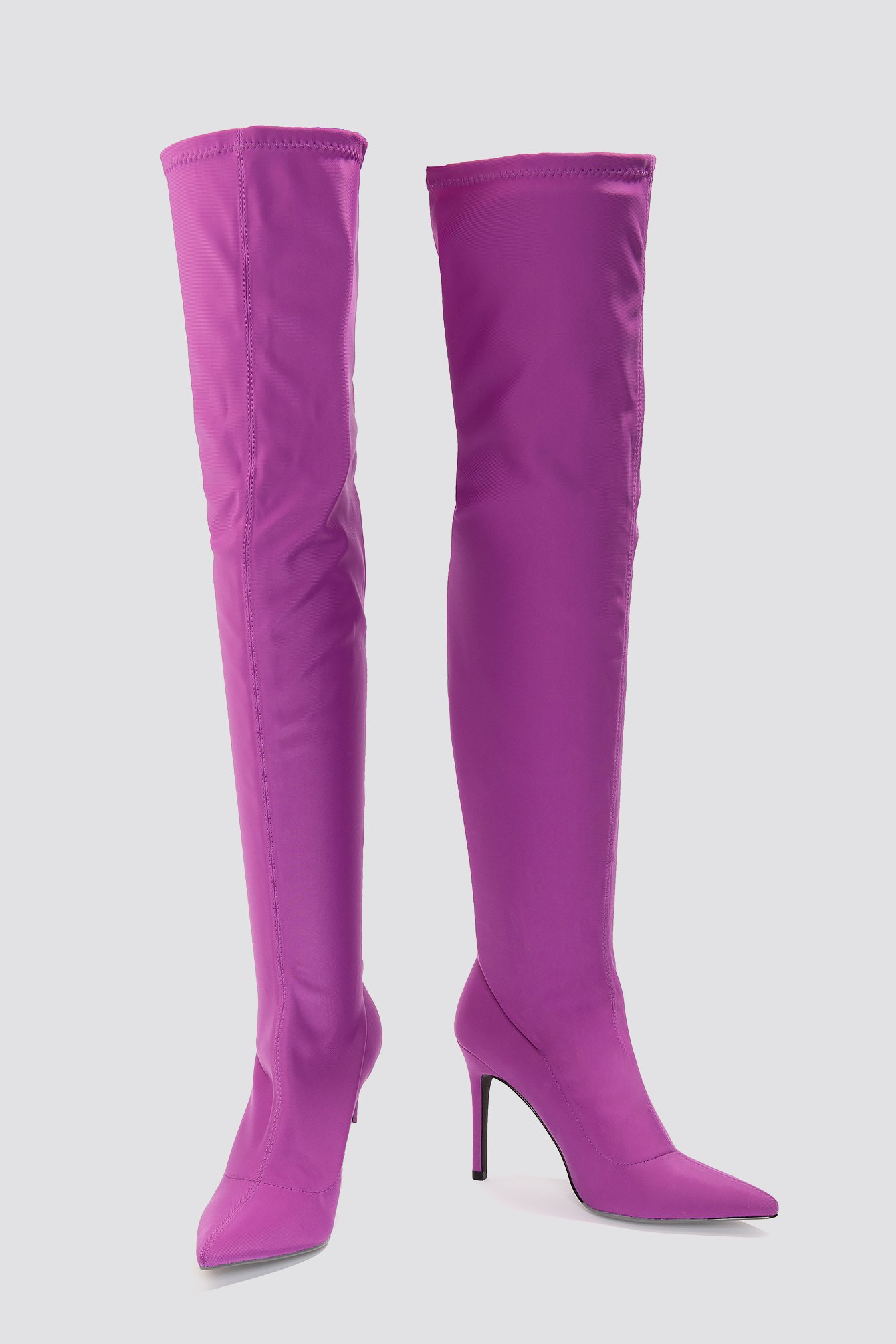 Tight Over Knee Boot Purple | NA-KD