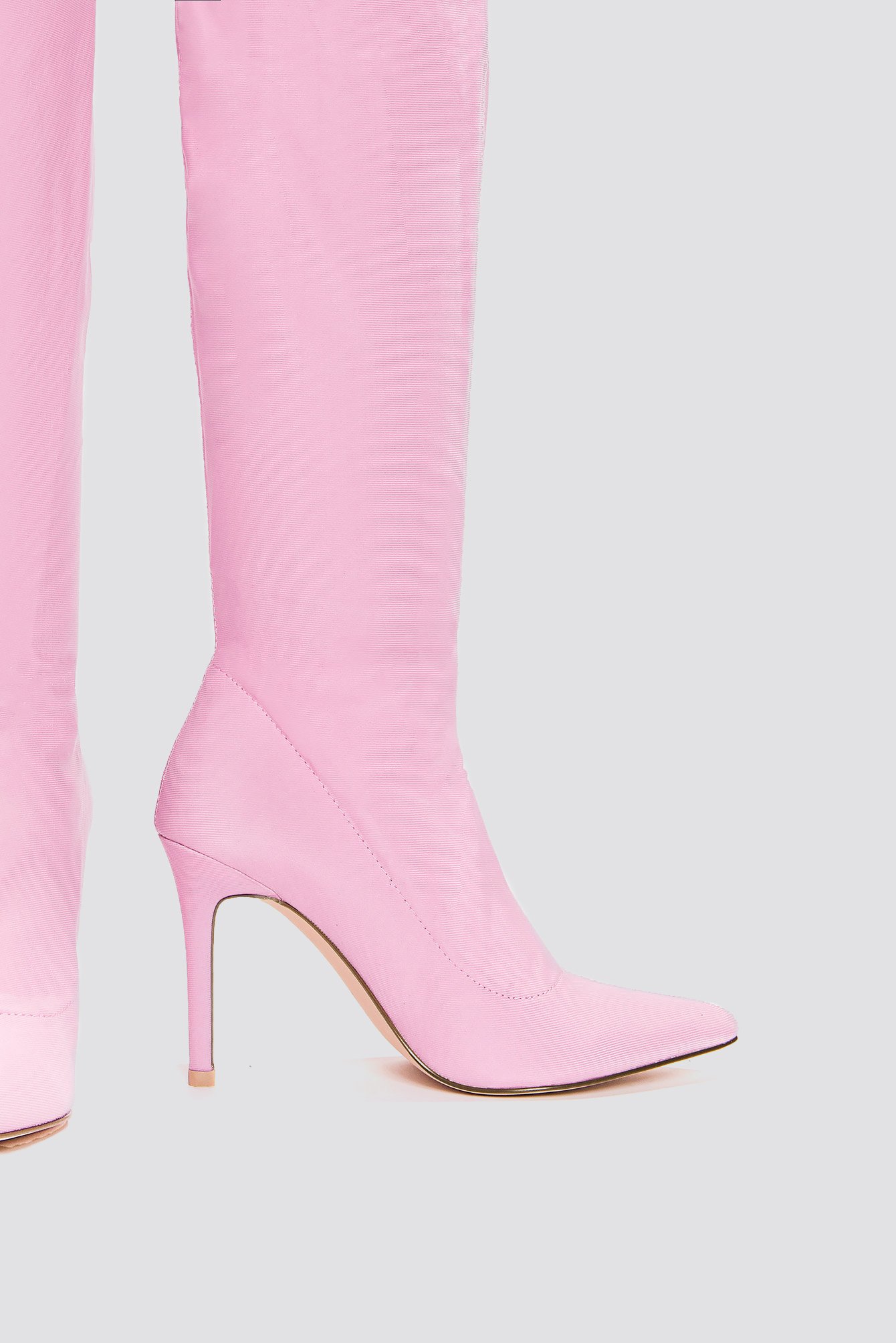 Tight Over Knee Boot Pink | na-kd.com