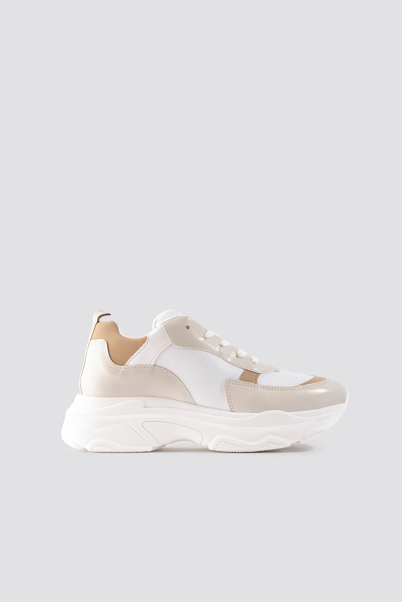 Tone In Tone Chunky Trainers Nude