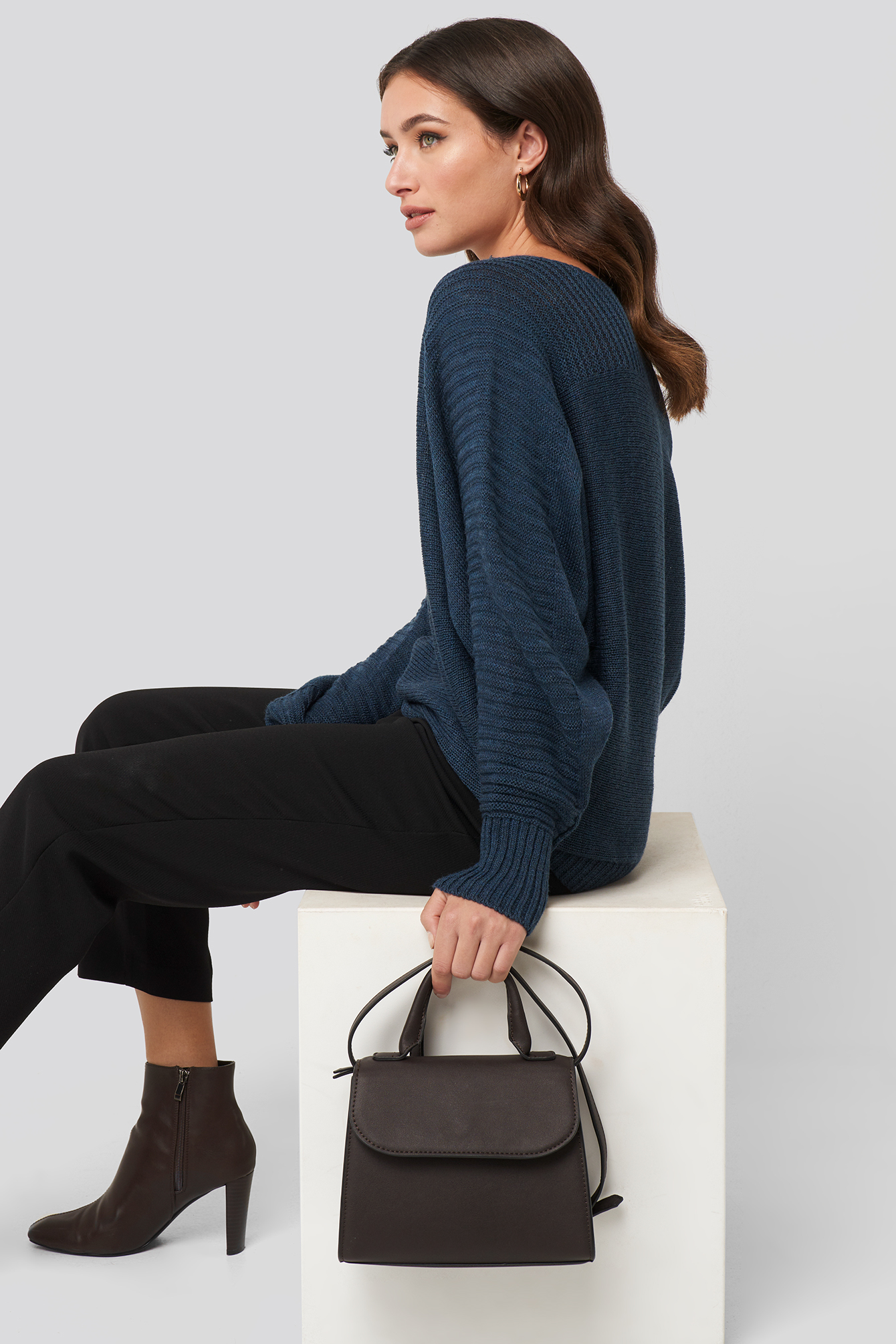 Top Handle Crossbody Bag Espresso