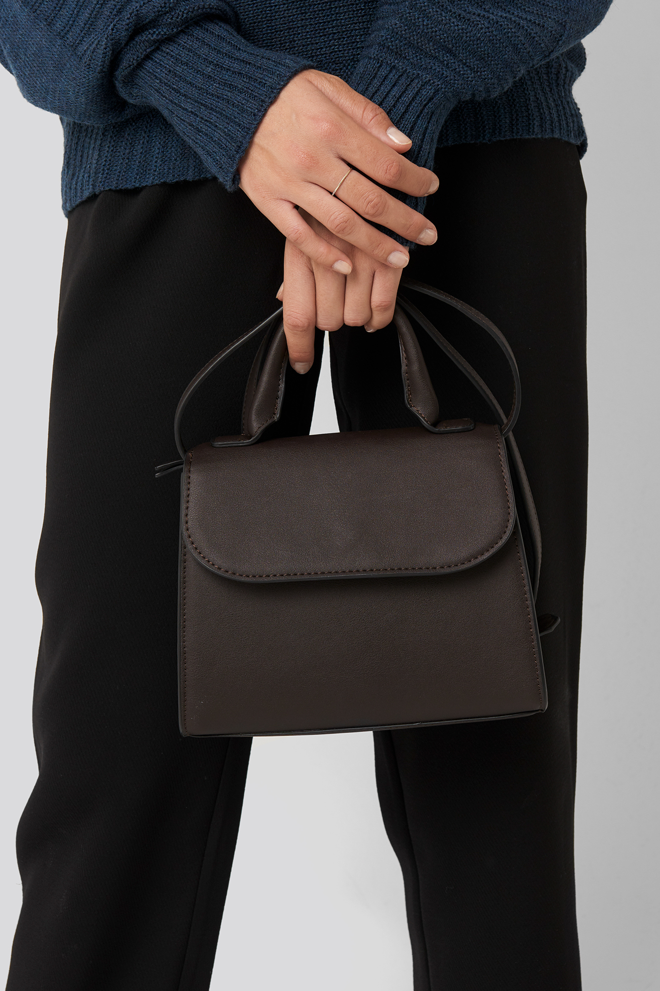 Top Handle Crossbody Bag Espresso