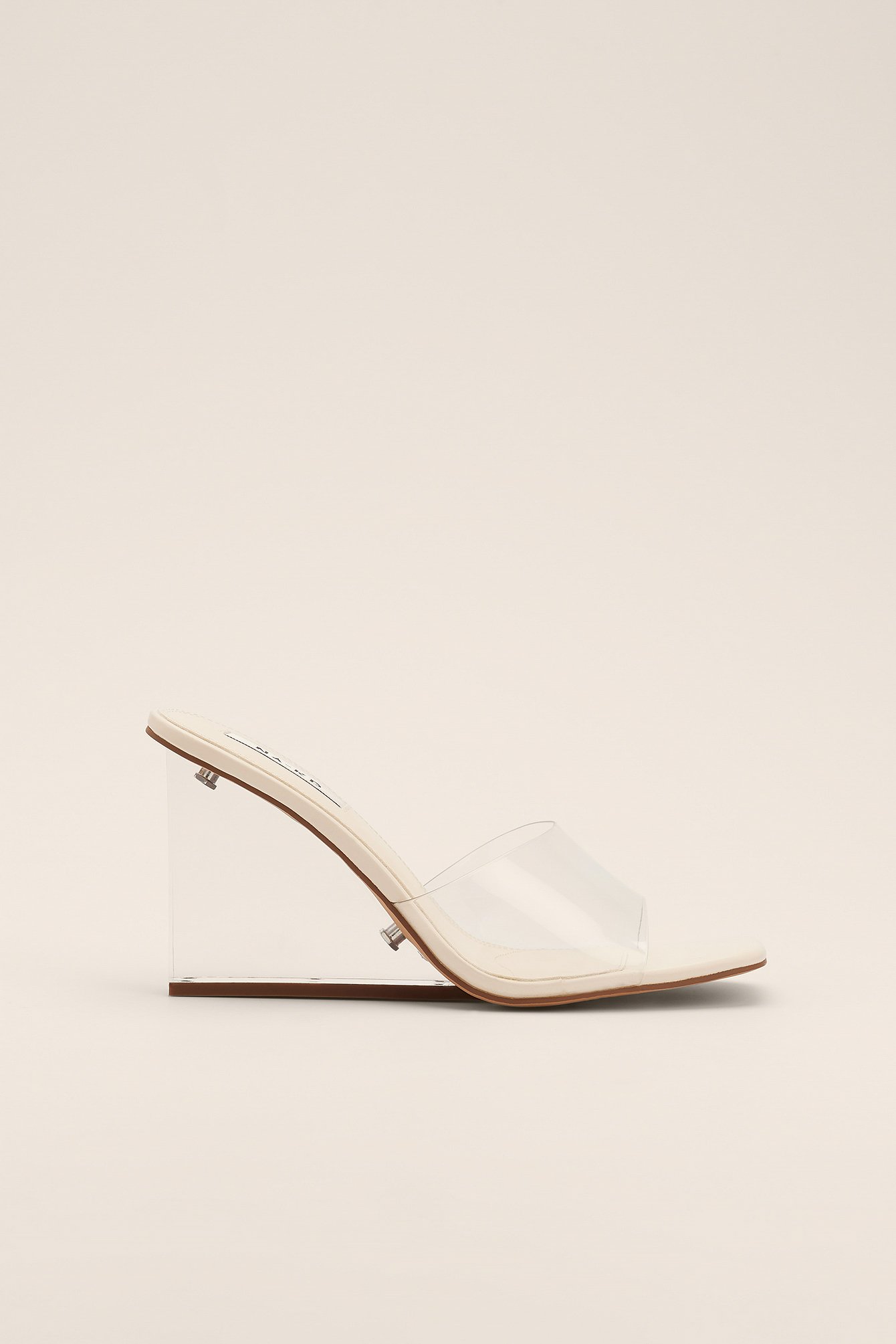na-kd shoes -  Transparente Schuhe mit Absatz - White