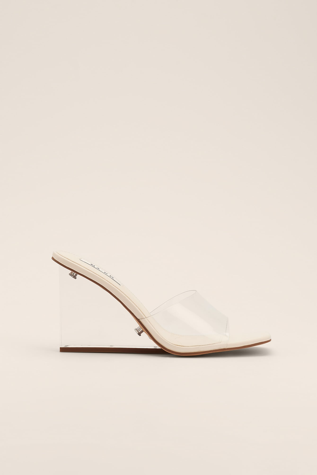 transparent wedge shoes