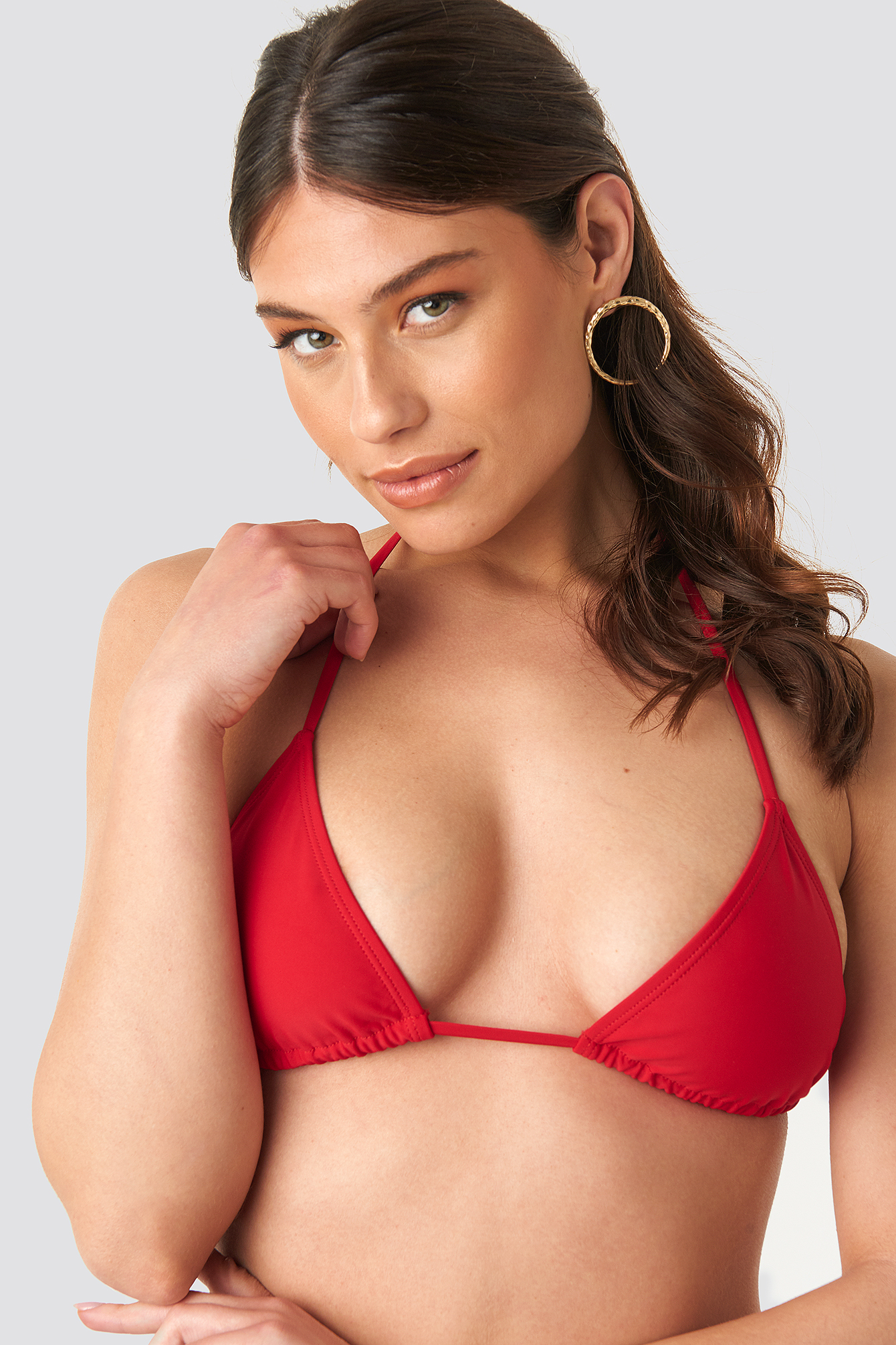 Triangle Bikini Top Red