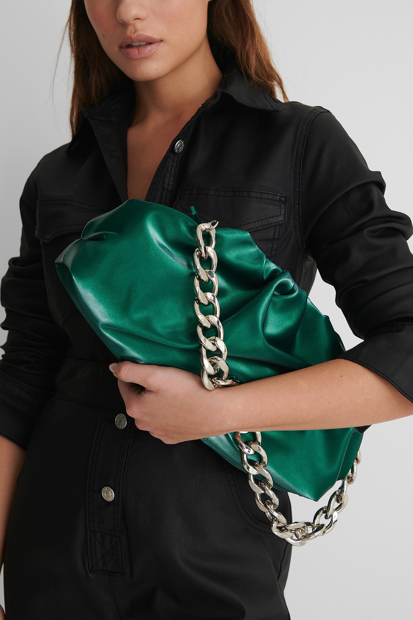 Triangular Pouch Bag Green | NA-KD