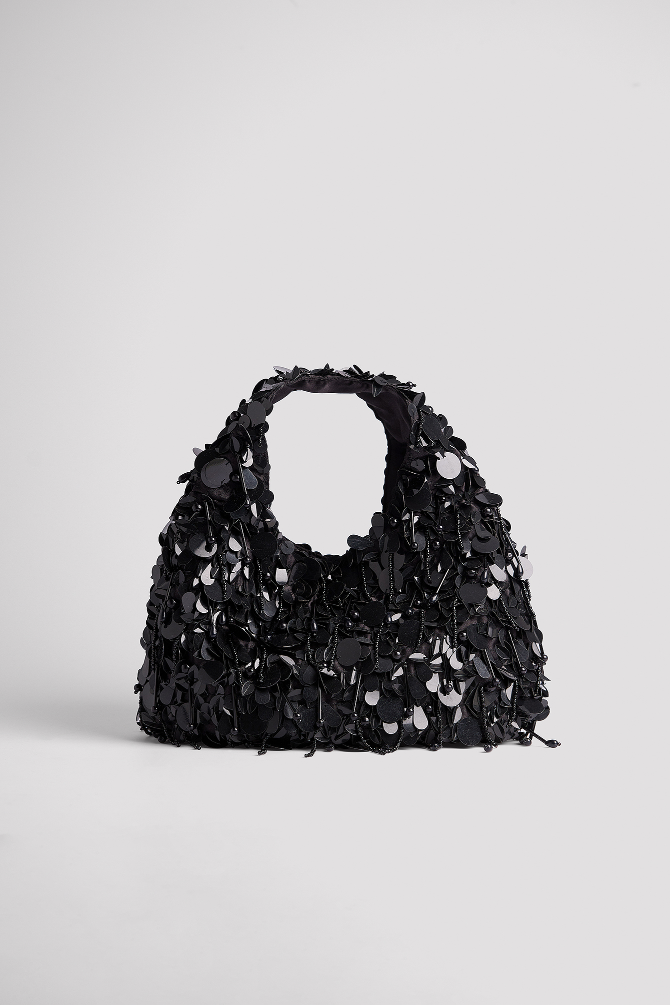 NA-KD Accessories Triangular Sequin Bag - Black