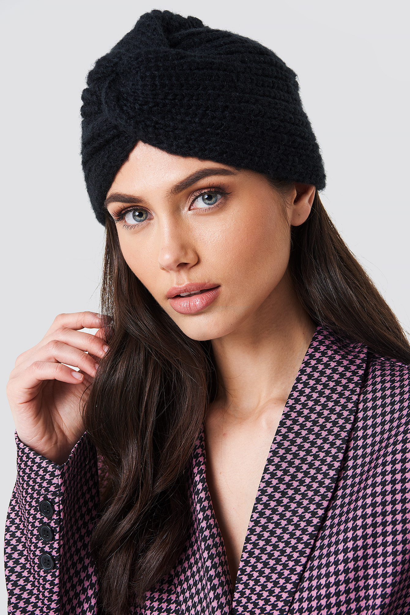 Turban Style Beanie Black