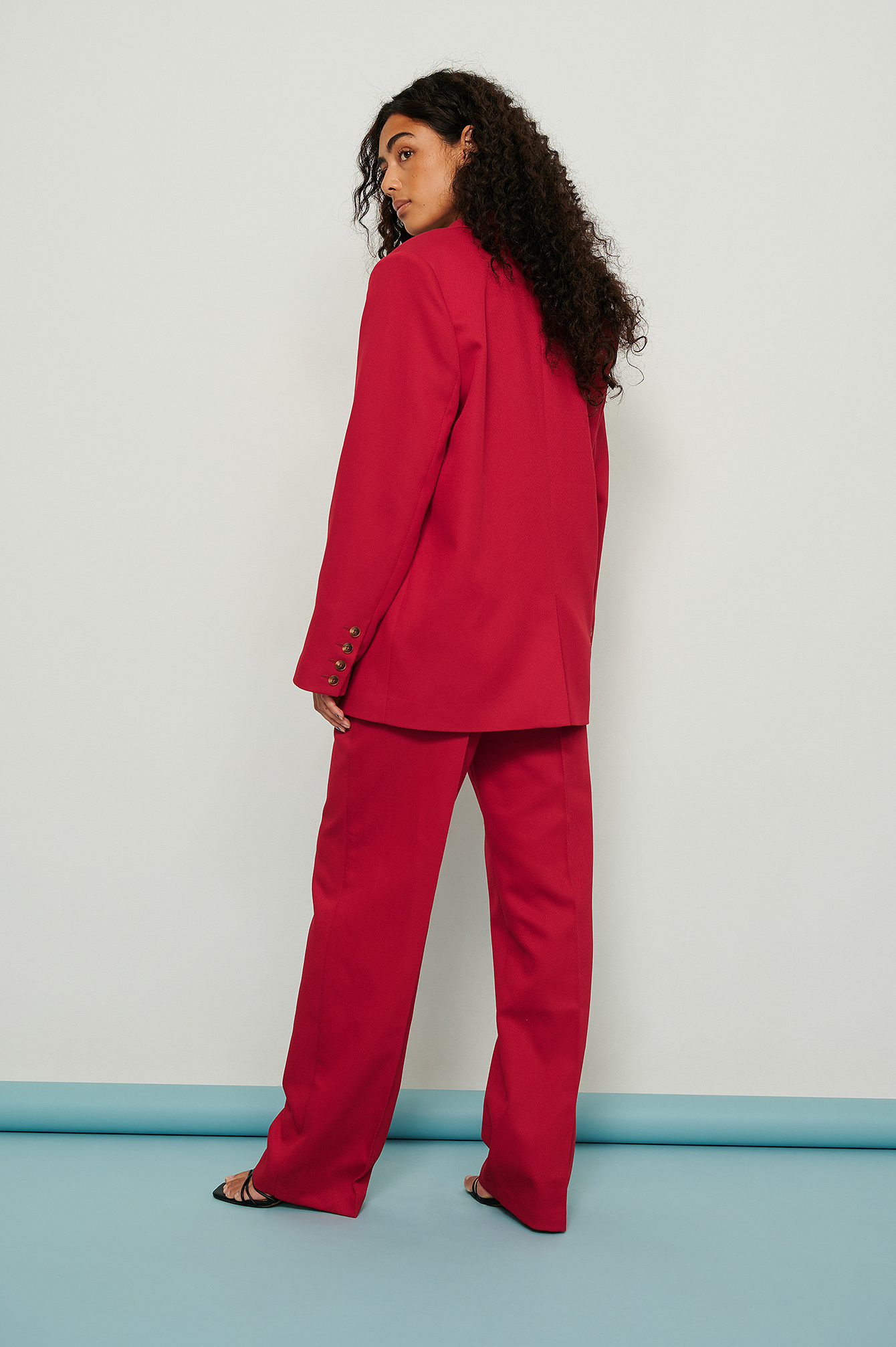 Womens Red Wide Leg Trousers | na-kd.com