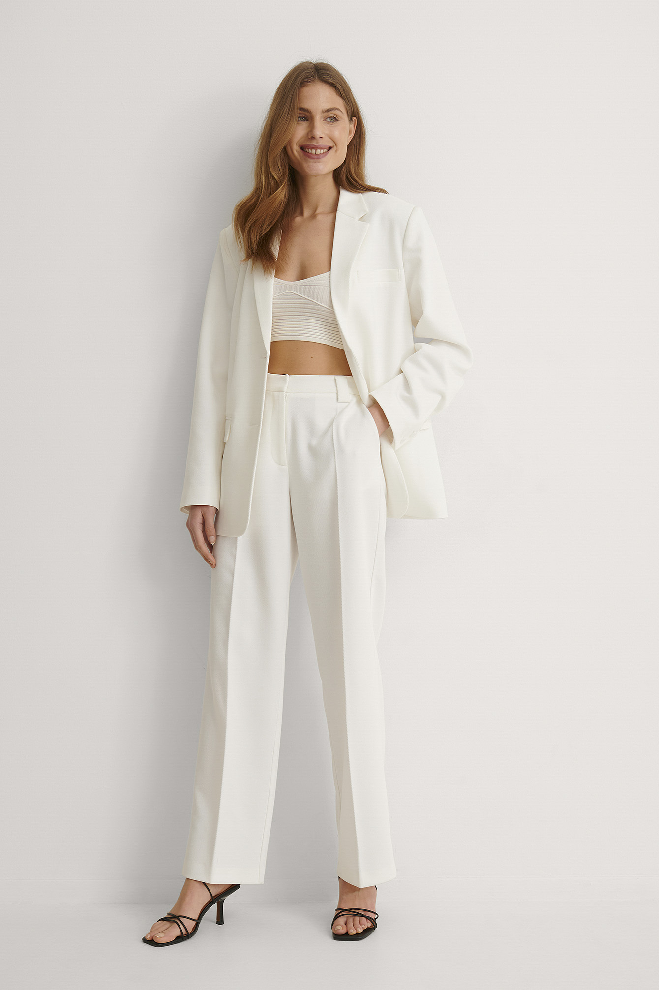 Twill Suit Pants White | NA-KD