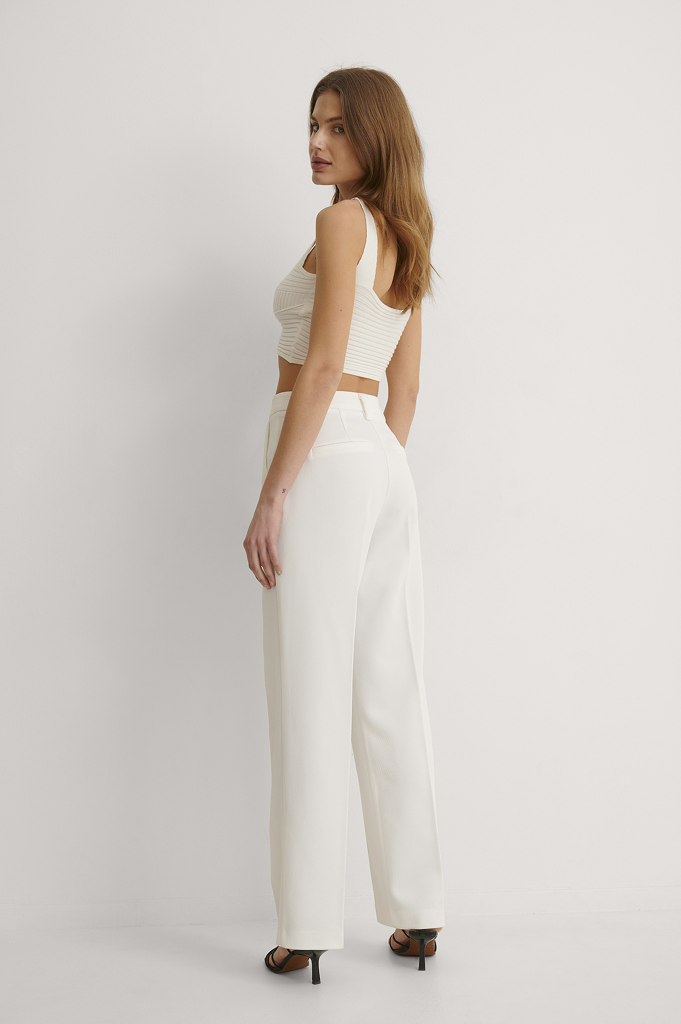 Twill Suit Pants White | na-kd.com