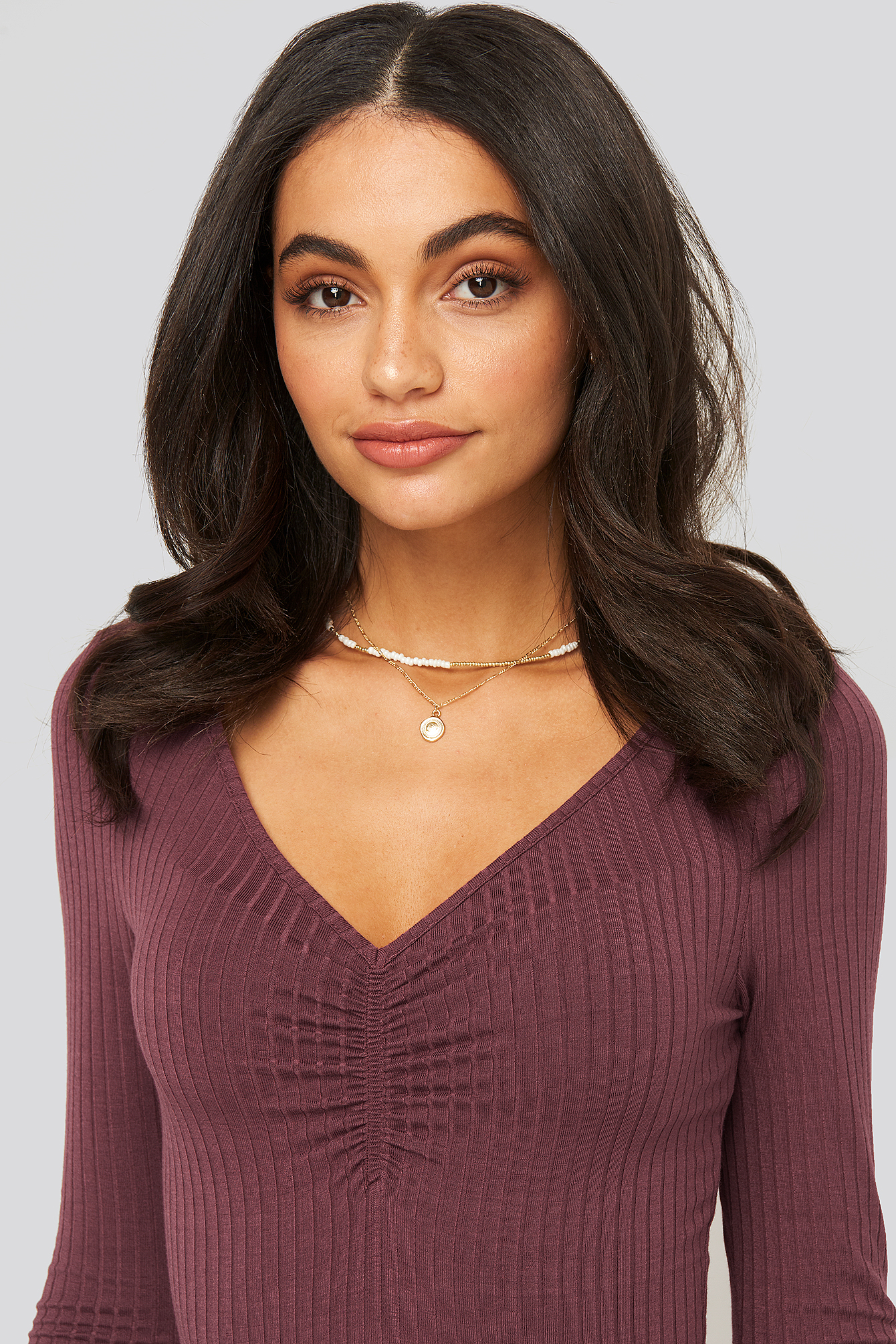 Two Layered Sea Necklace Gold