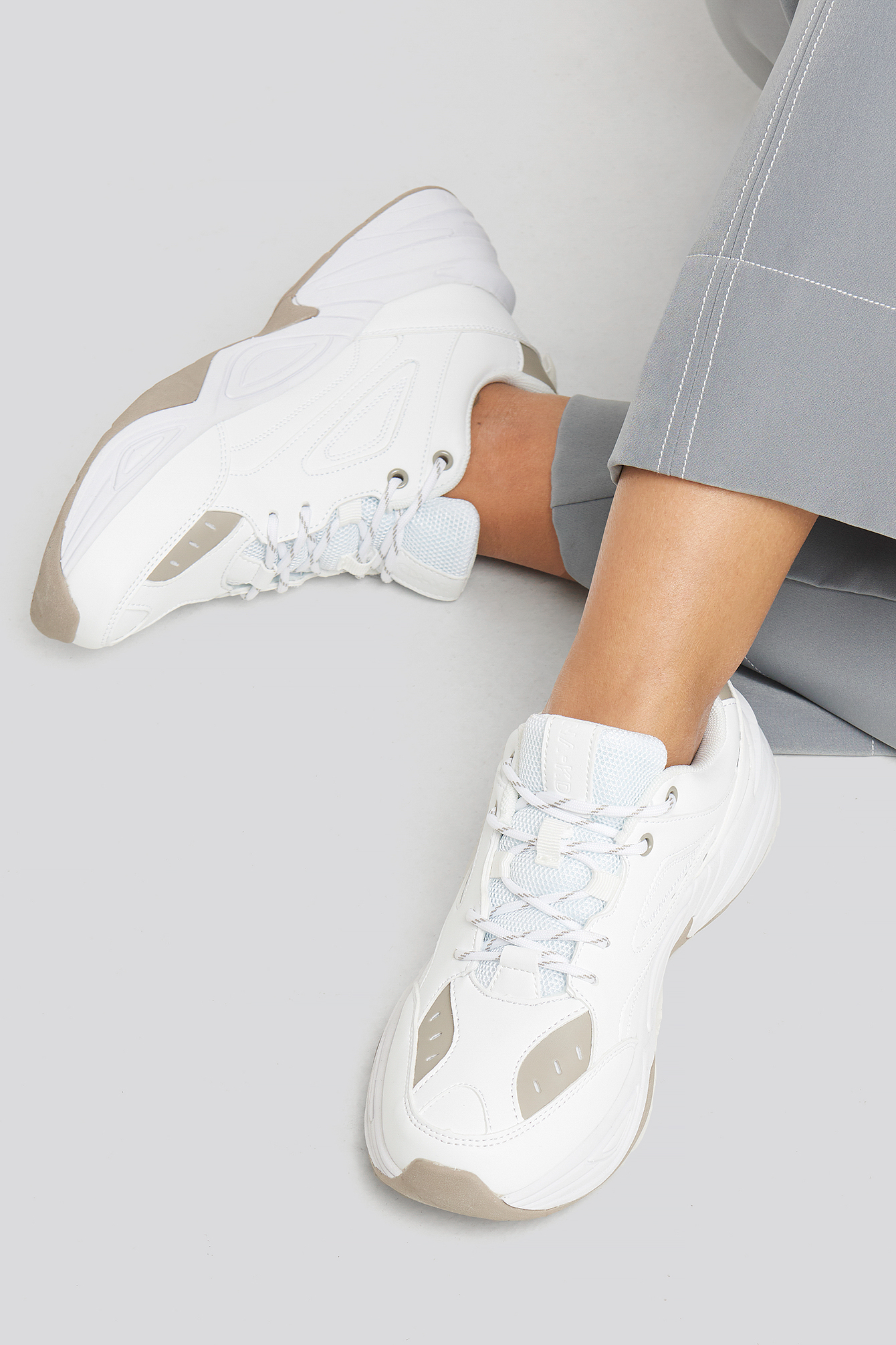 Two Toned Chunky Trainers White | na-kd.com