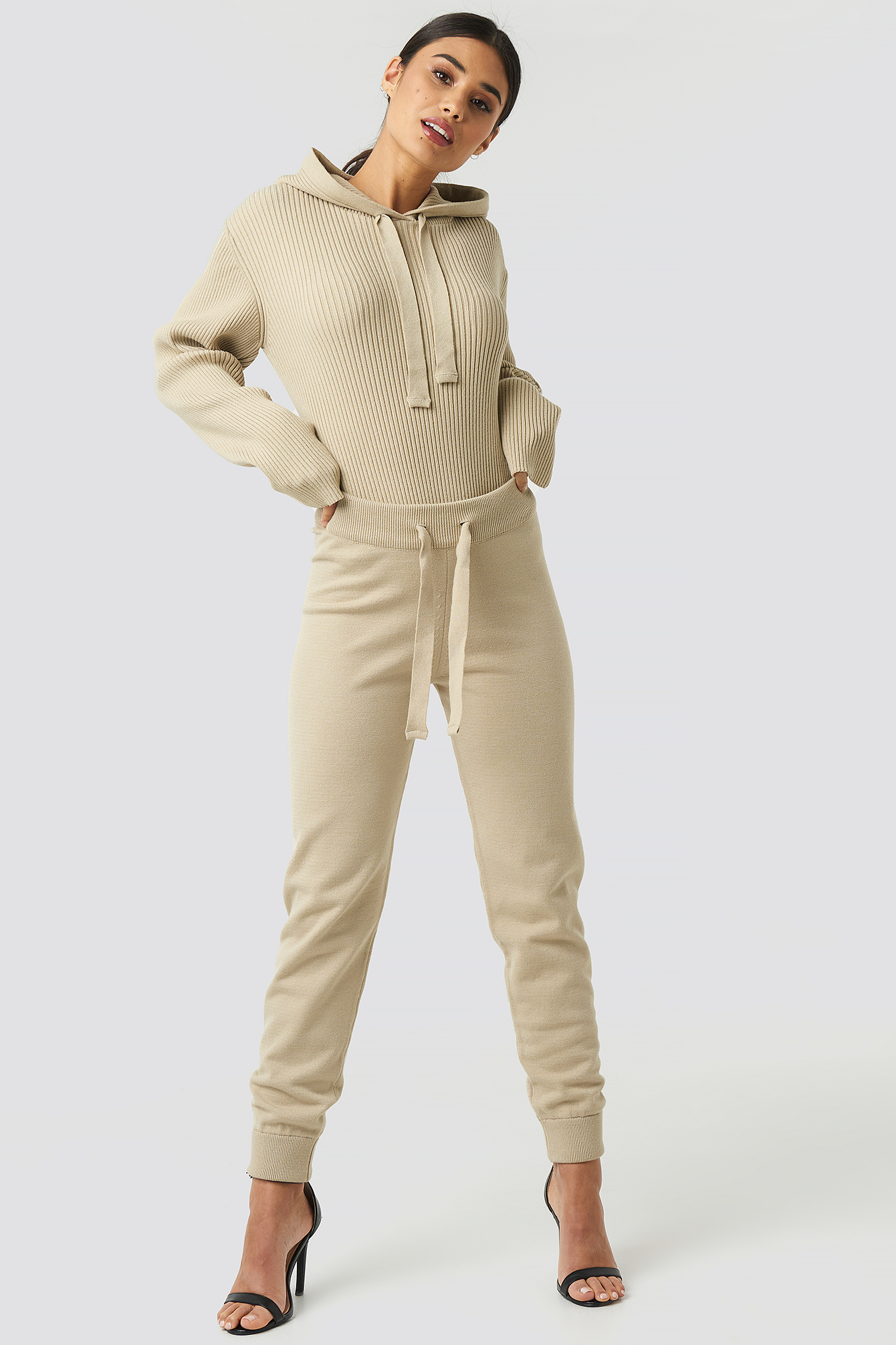 Ty Knitted Pants Light Beige