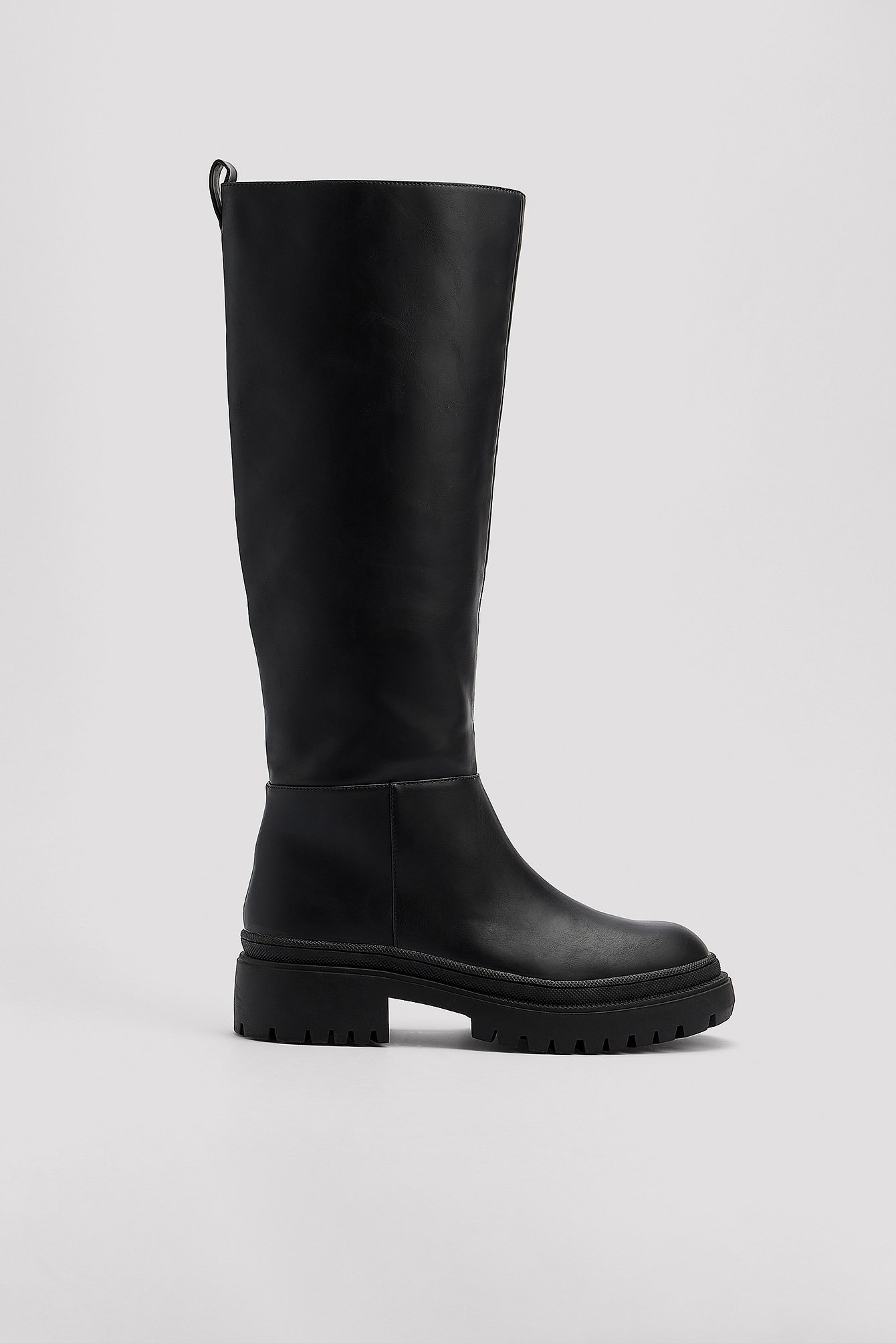 Ida Carlsson X Na-Kd Under Knee Shaft Boots - Black