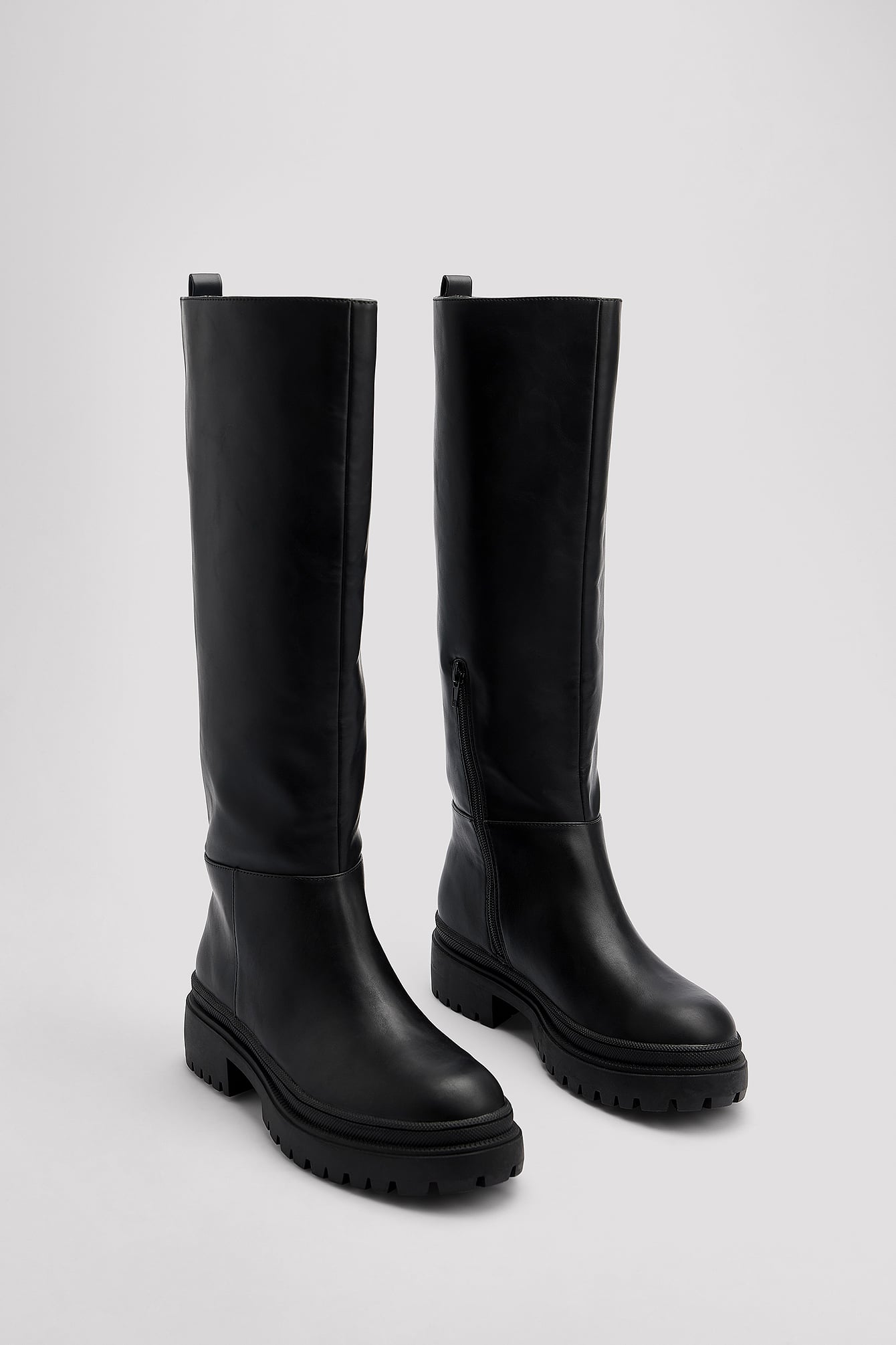 Under Knee Shaft Boots Black | NA-KD