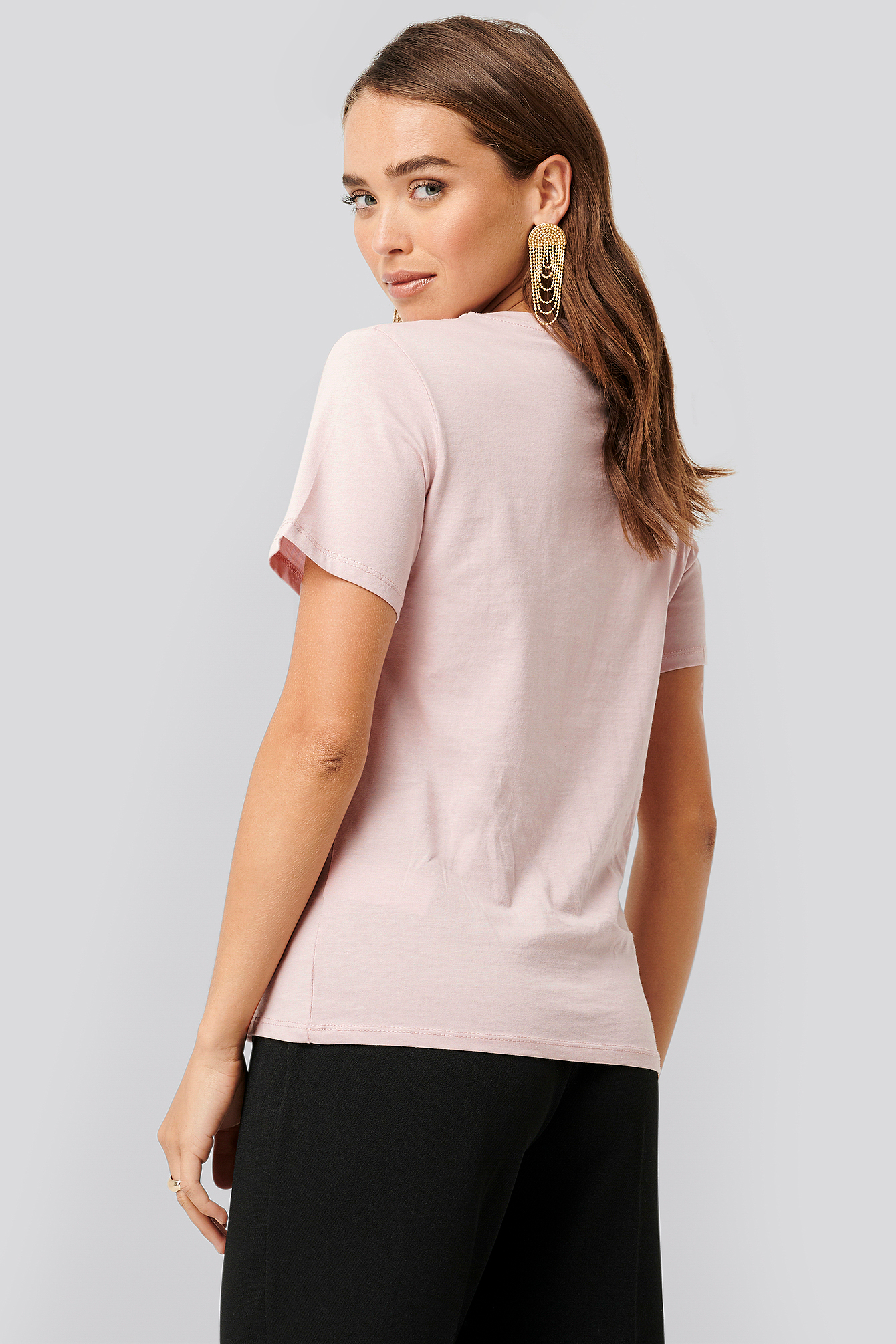 V-neck Tee Pink