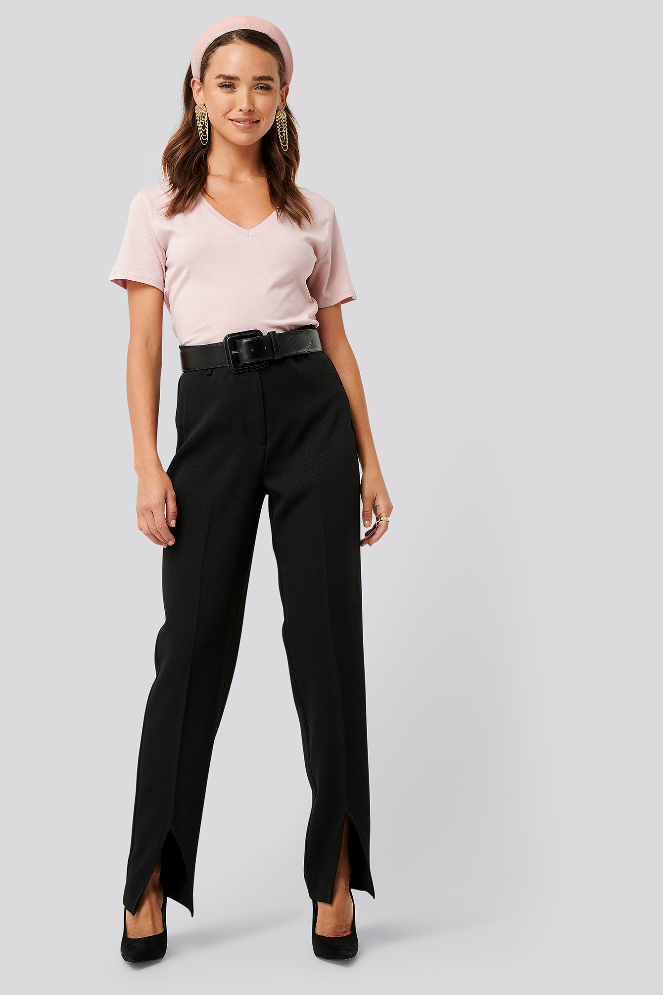 V-neck Tee Pink