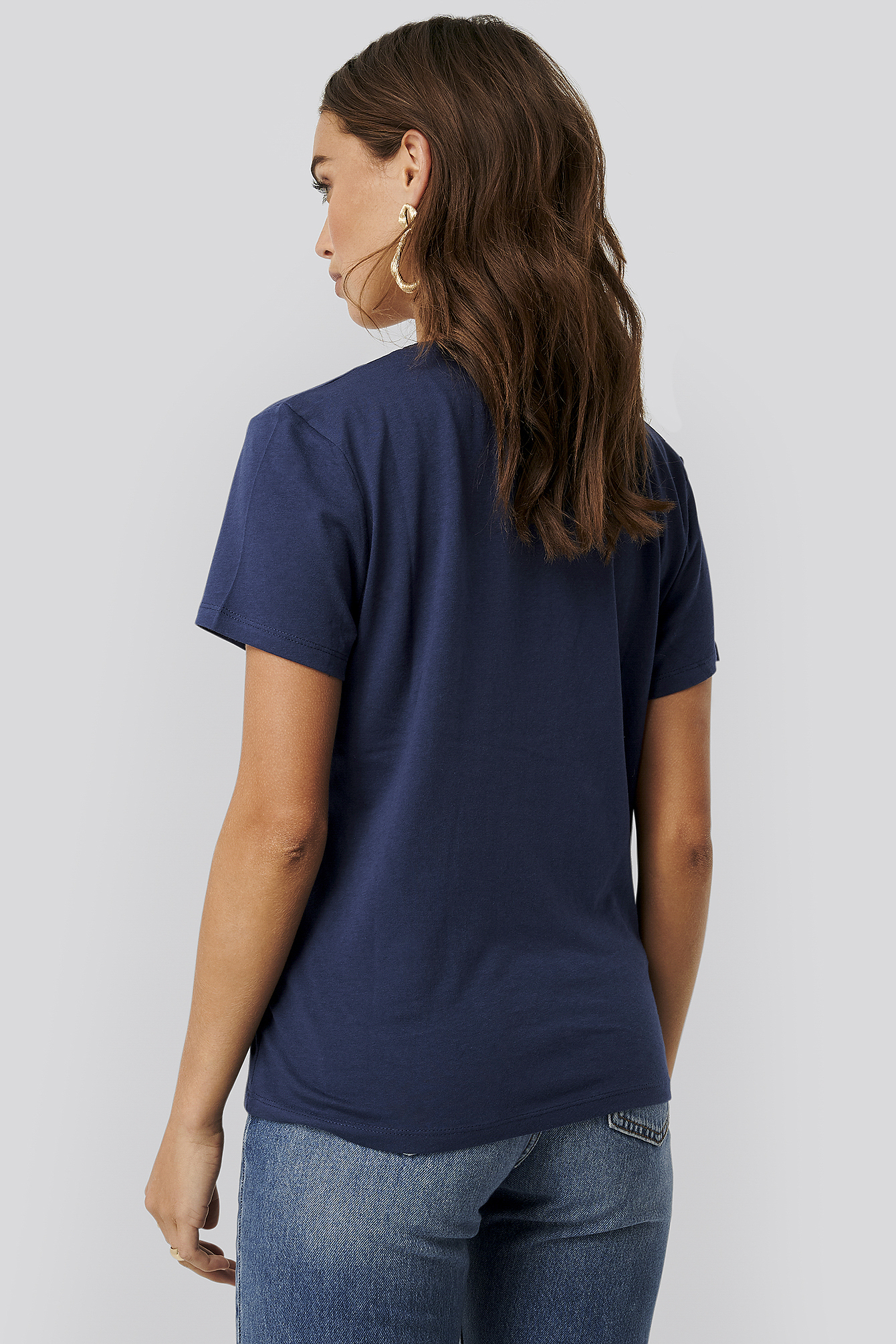 V-neck Tee Navy