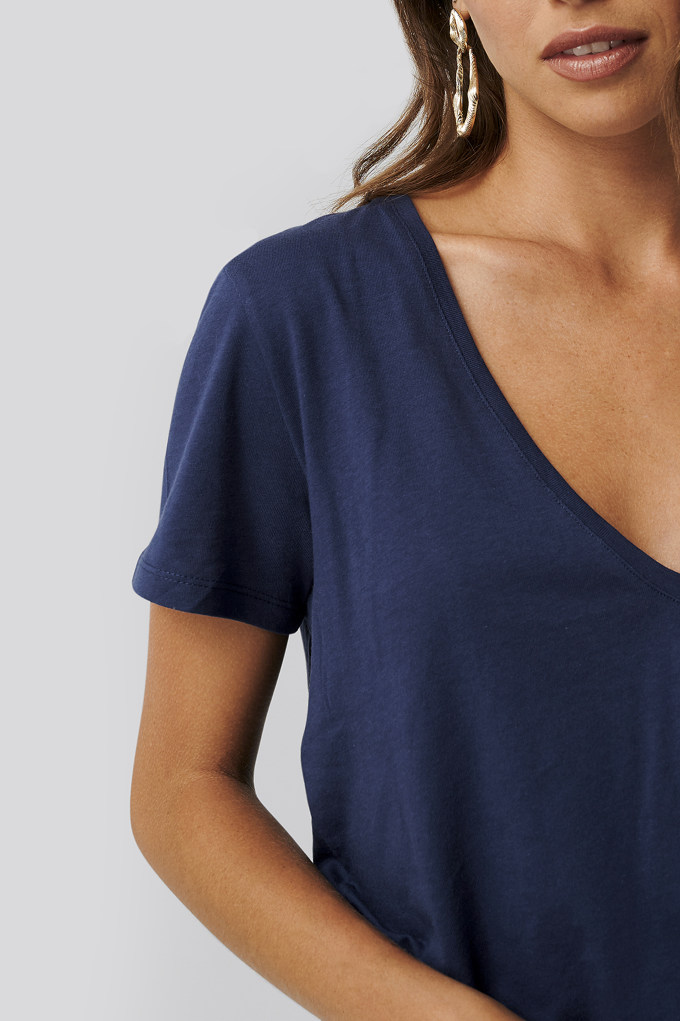 V-neck Tee Navy