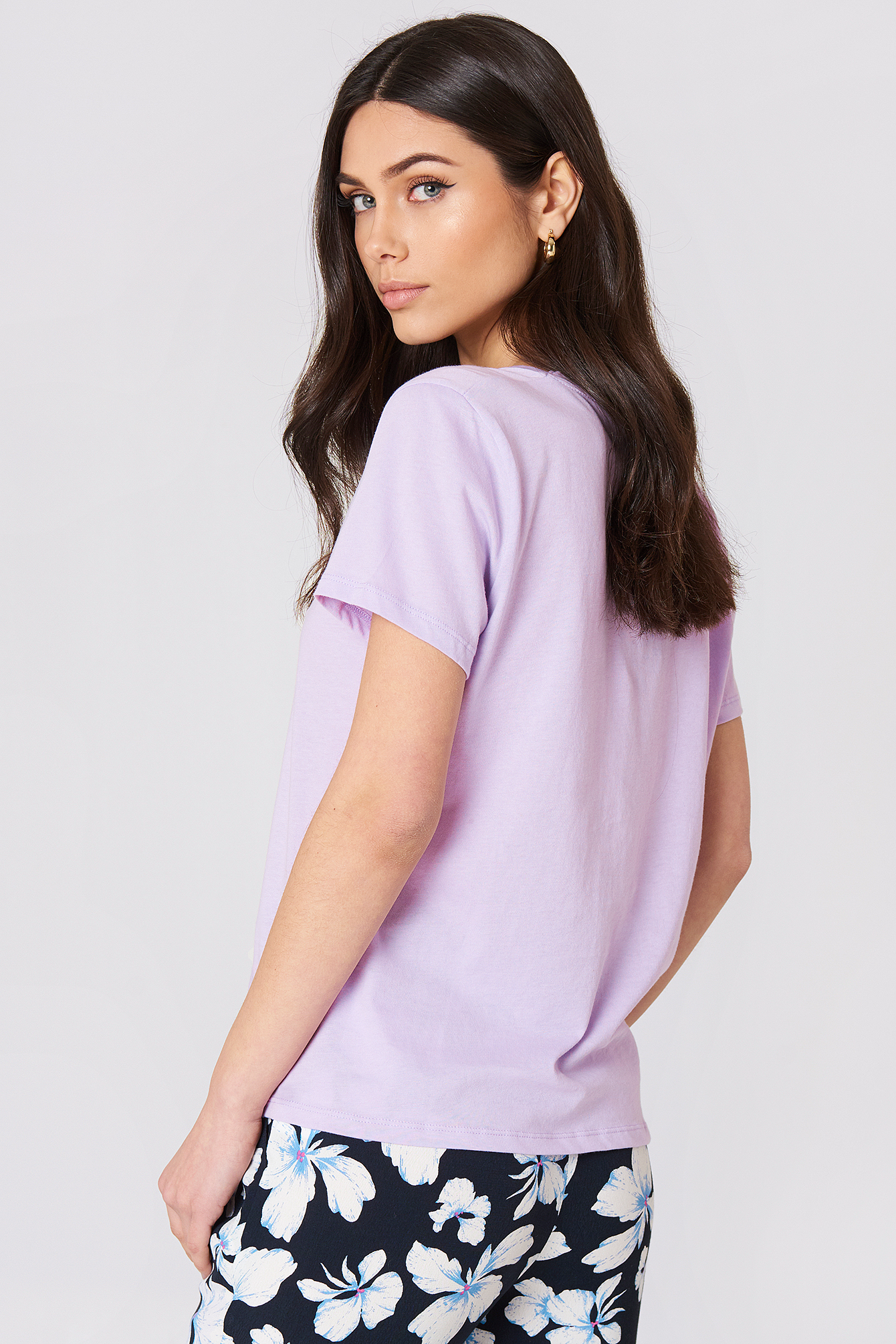 V-neck Tee Purple
