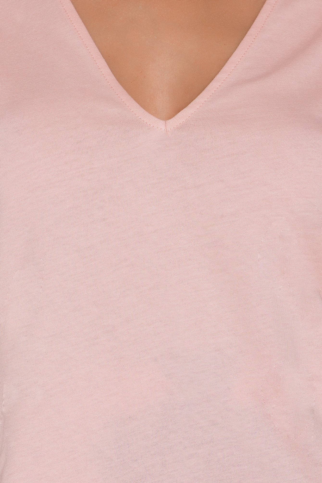 Light Pink V Cut Out Tee