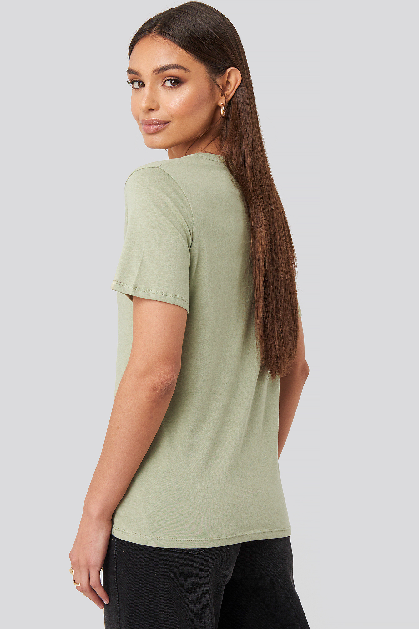 V-neck Tee Light Khaki