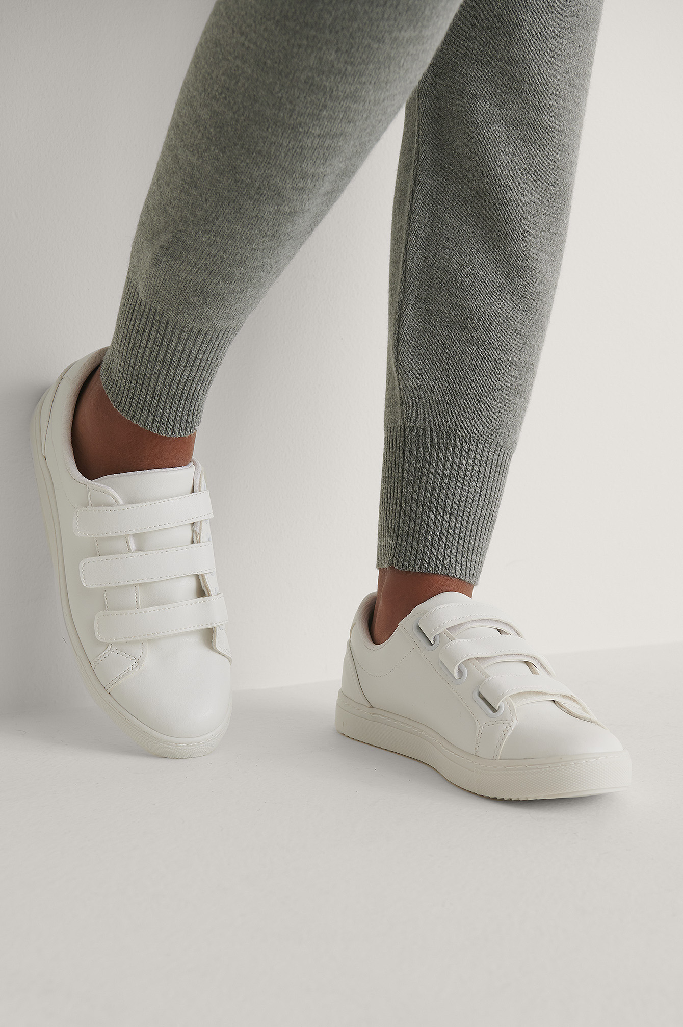 hoek Uitstralen flexibel Sneakers Met Klittenband Wit | NA-KD