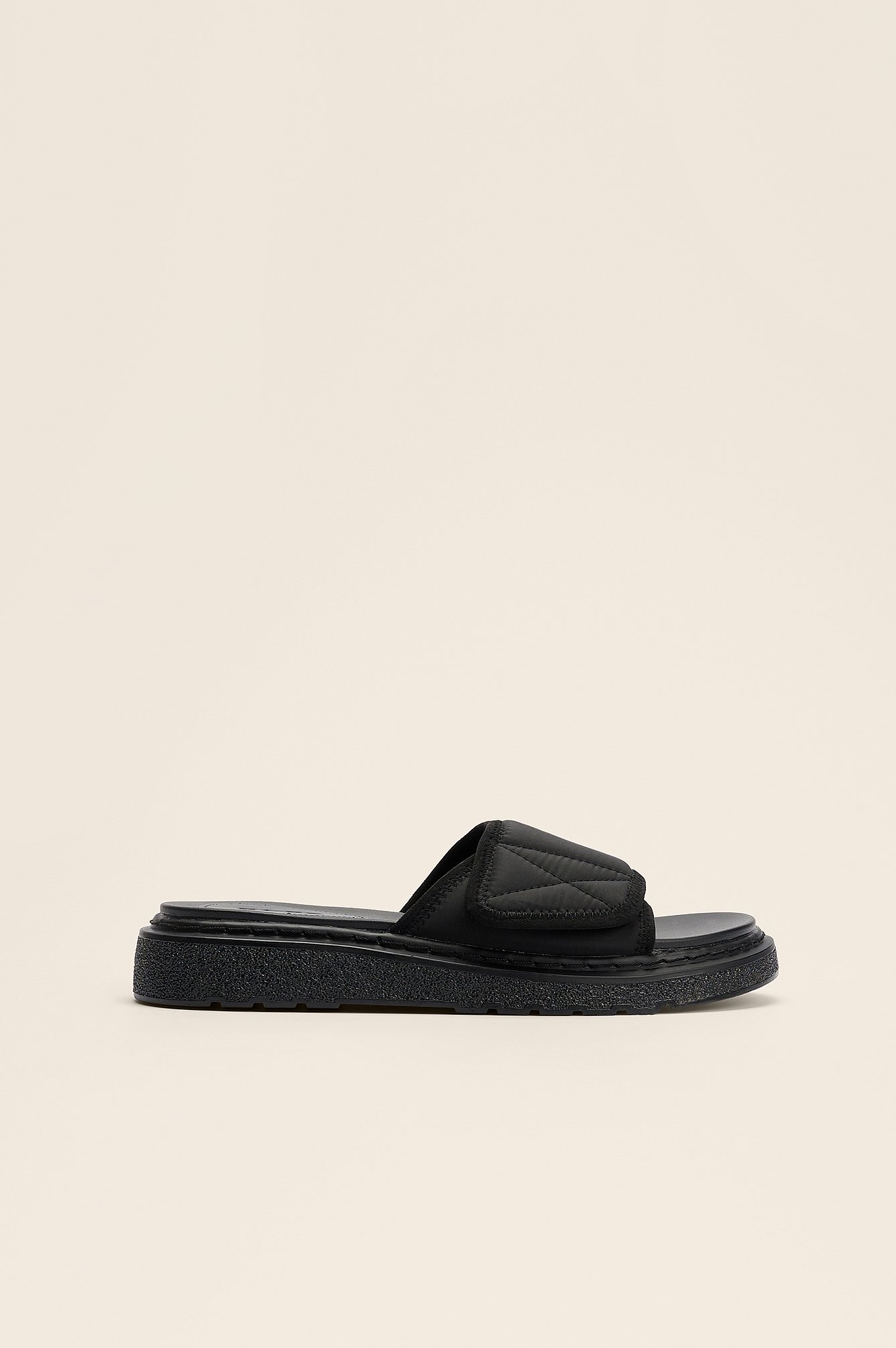 Velcro Slippers Black | NA-KD