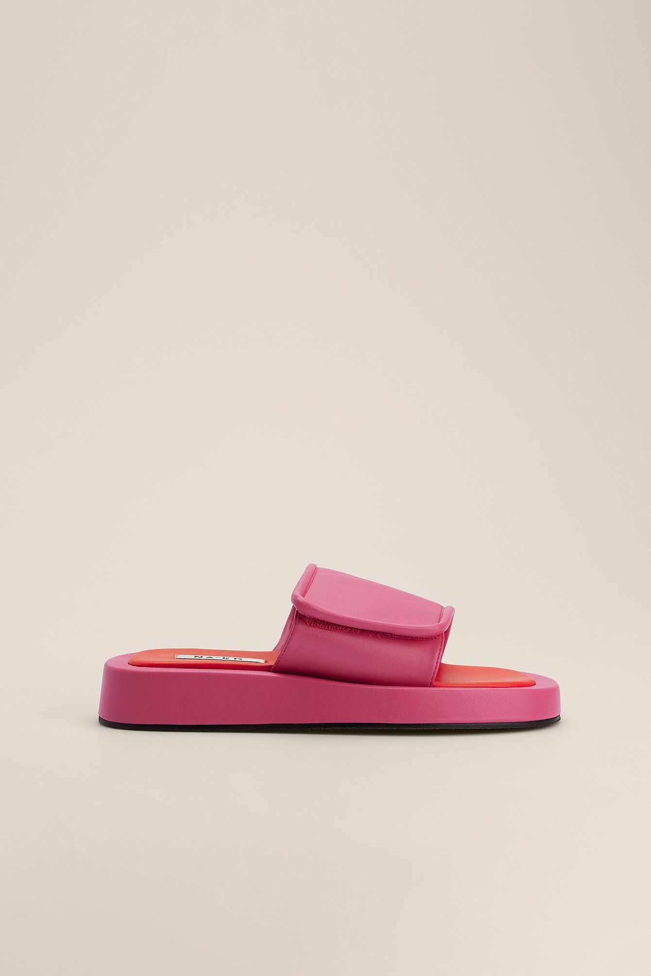 Na-Kd Shoes Velcro Strap Slippers - Pink