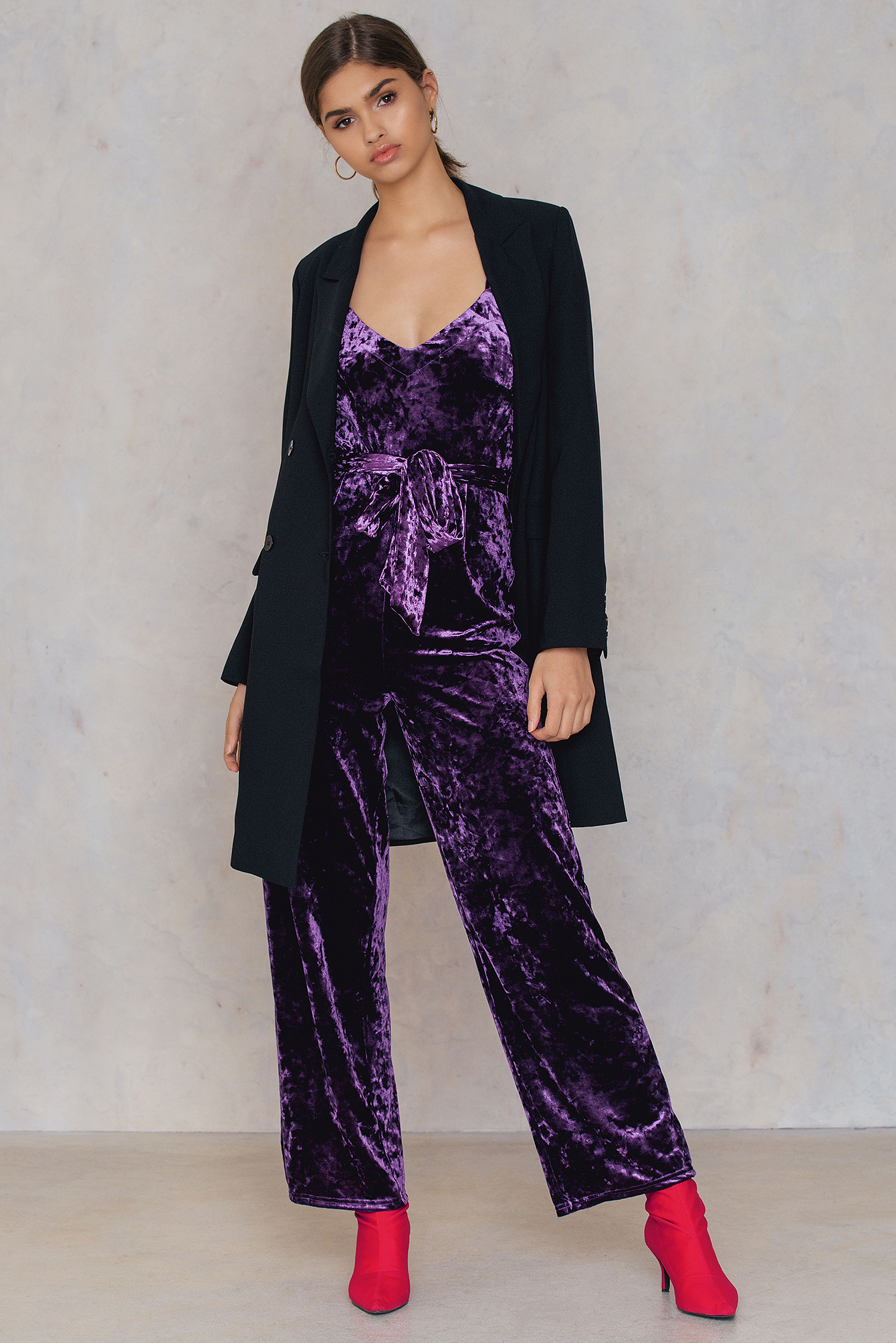 SHOESTRING STRAP JUMPSUIT DE NADA GRANADA