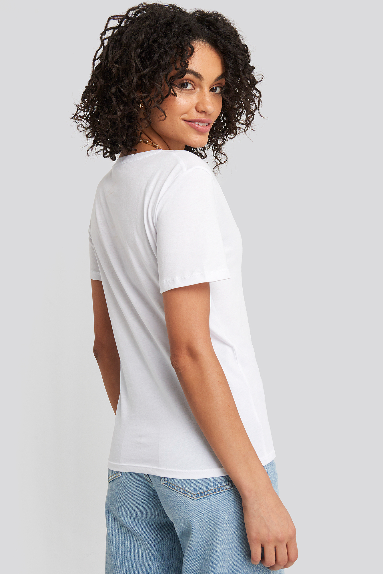 V-Neck Tee White | na-kd.com