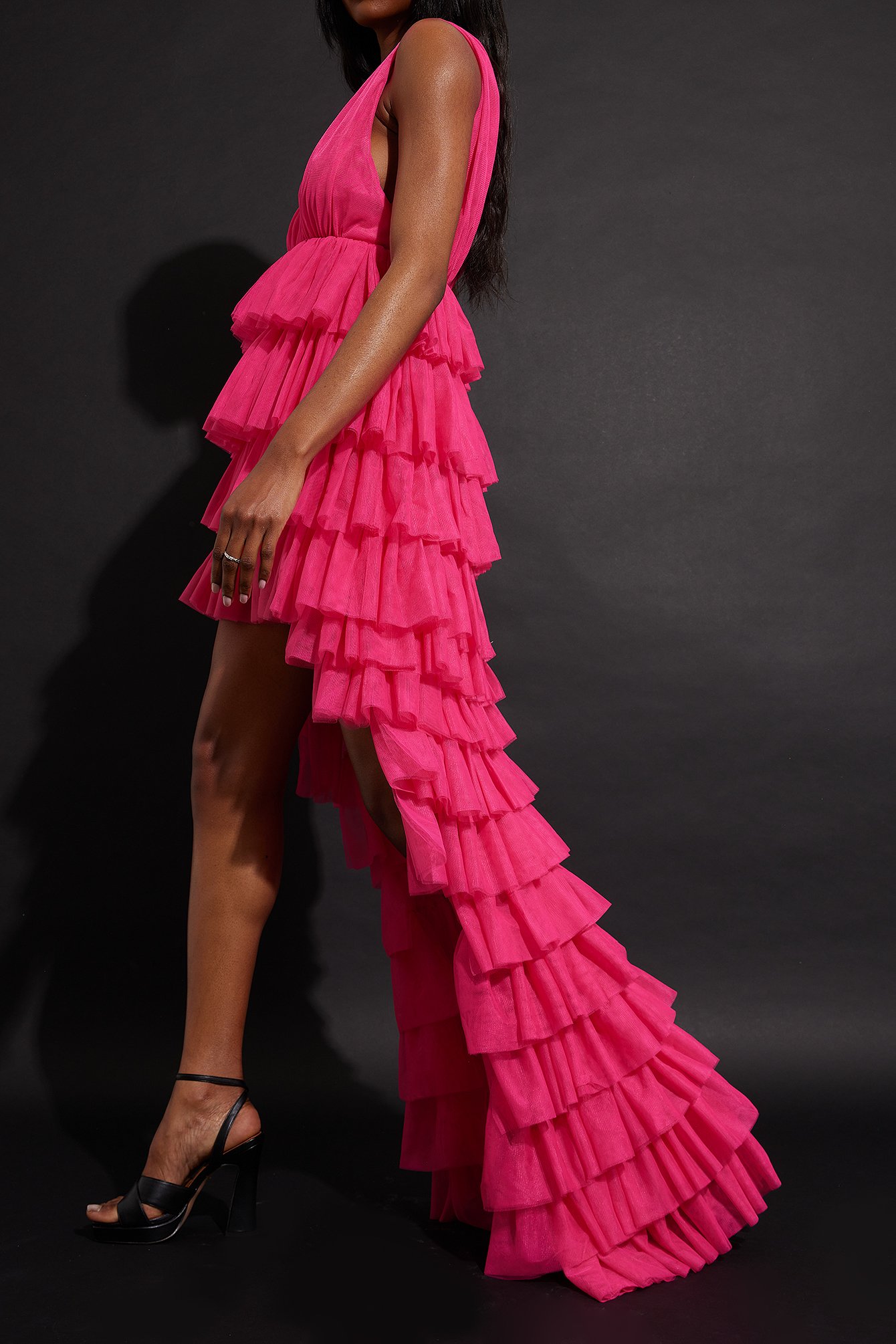 Pink Volume Tulle Dress