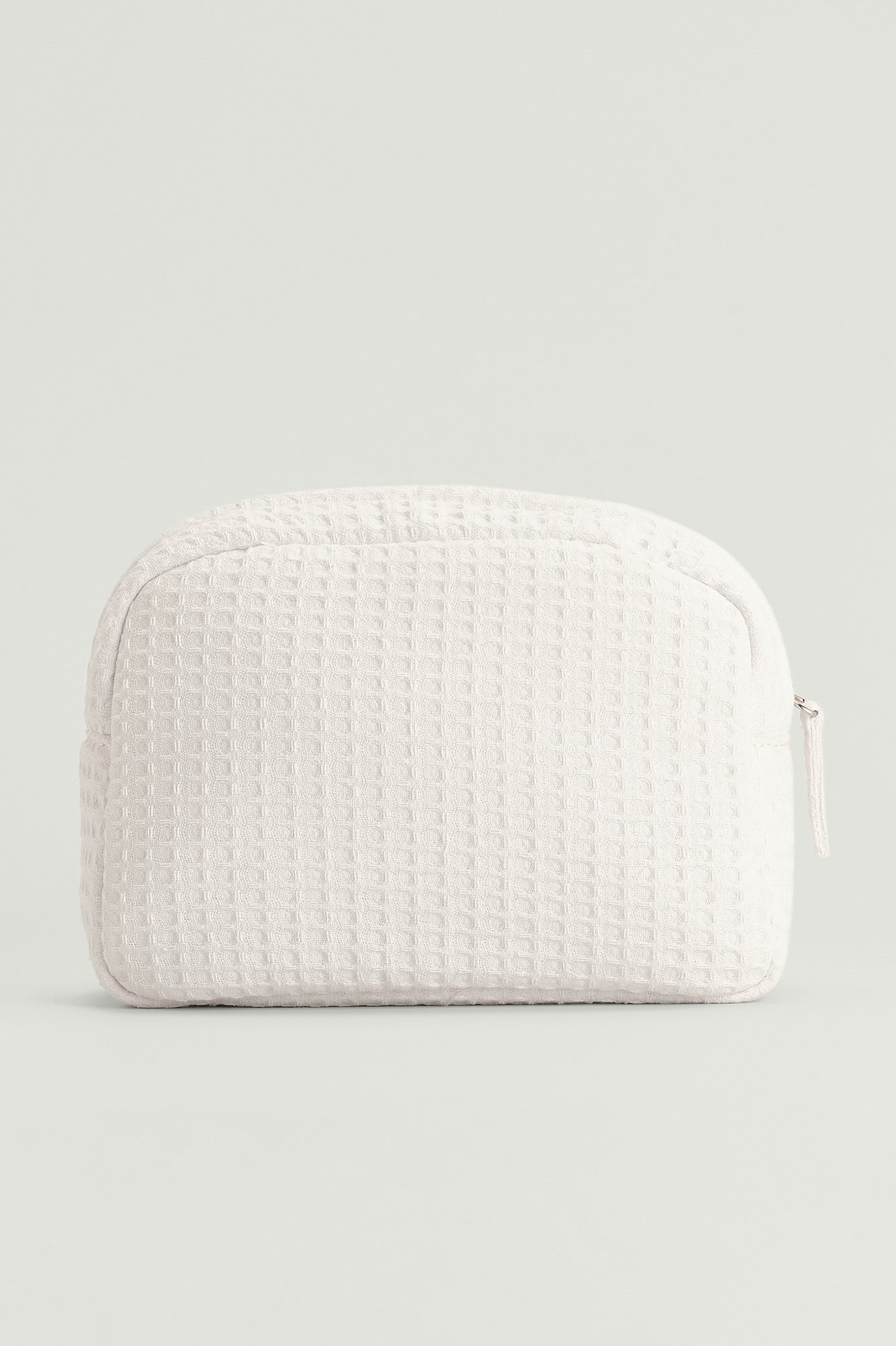 White Waffle Cosmetic Pouch