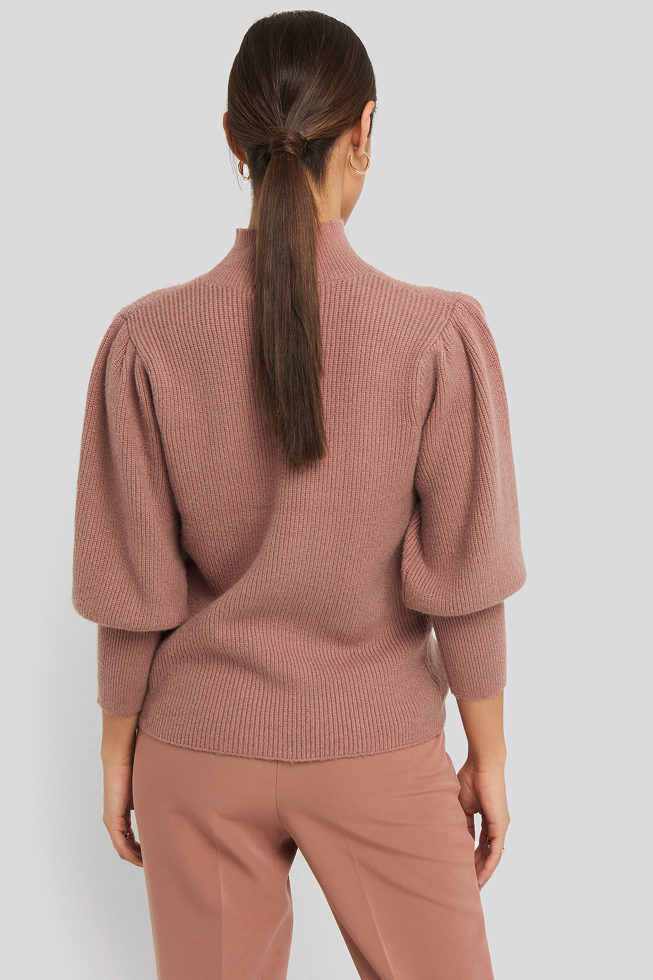 Wide Cuff Balloon Sleeve Knitted 
